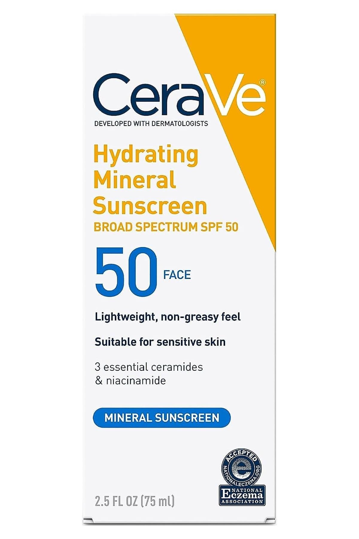 CeraVe Nemlendirici Mineral SPF50 Yüz Güneş Koruyucu Losyon 75ML