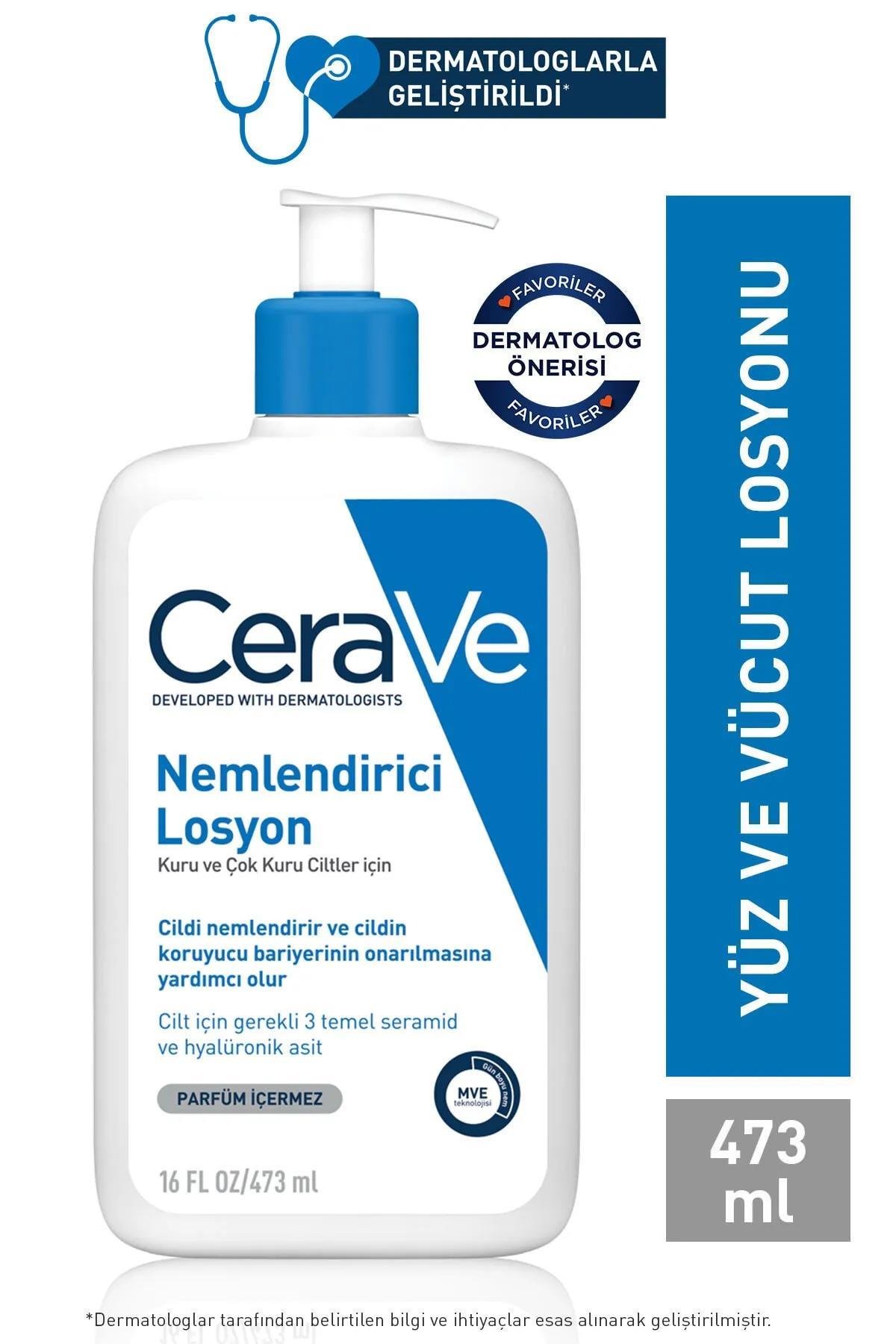 CeraVe Nemlendirici Yüz ve Vücut Losyonu 473ML