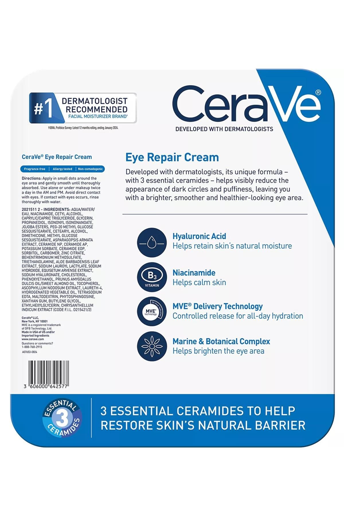CeraVe Onarıcı Göz Kremi Seti 2 Parça 2x14.2GR