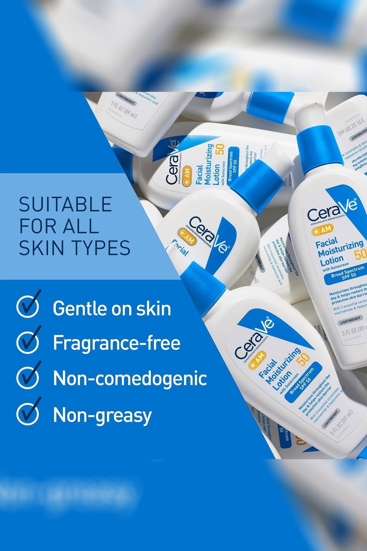 CeraVe SPF50 Nemlendirici Yüz Losyonu 89ML