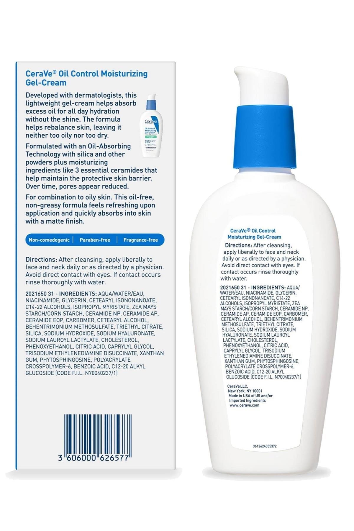 CeraVe Yağ Kontrol Etkili Nemlendirici Jel Krem 89ML