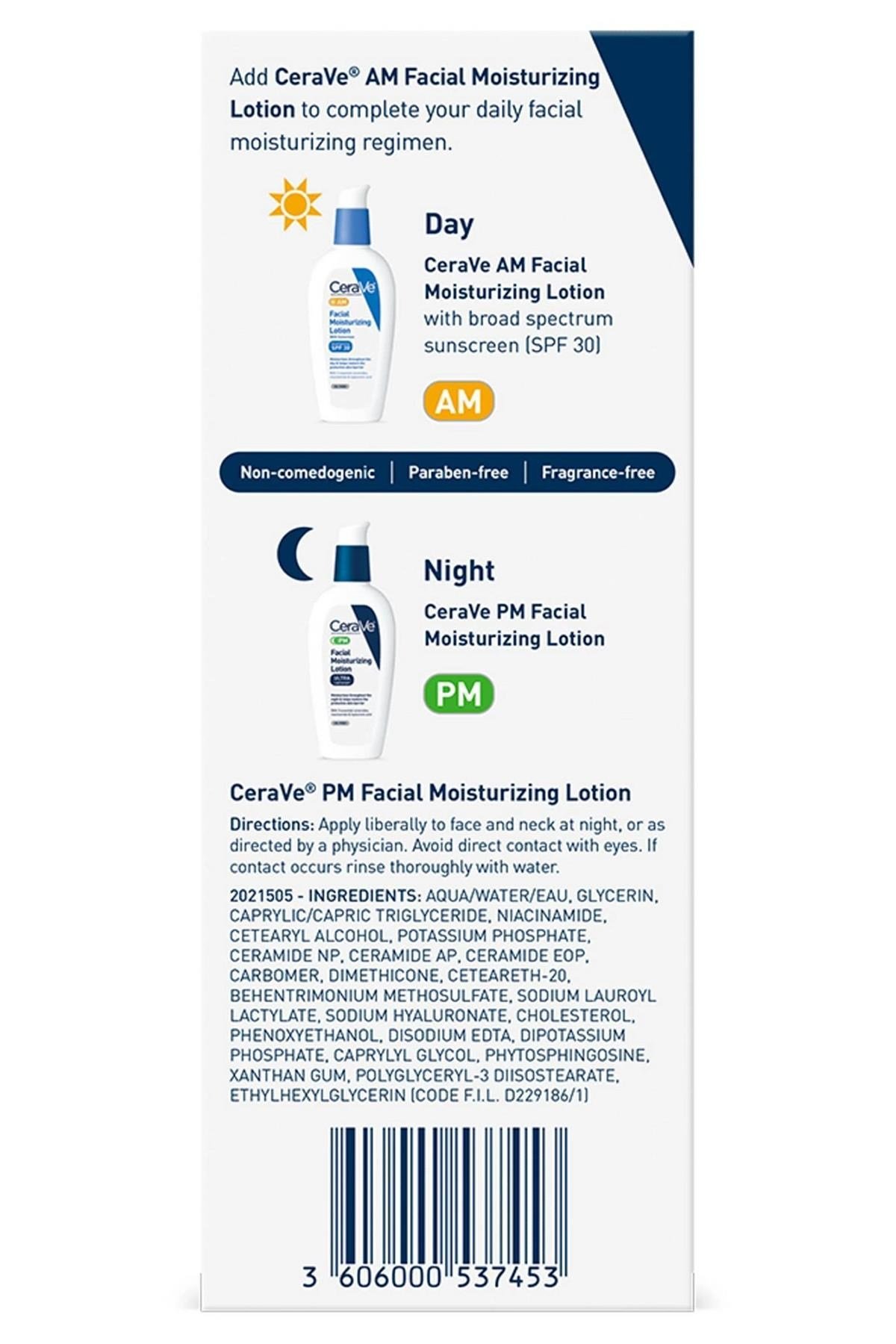 CeraVe Yüz Nemlendirici Gece Losyonu 89ML