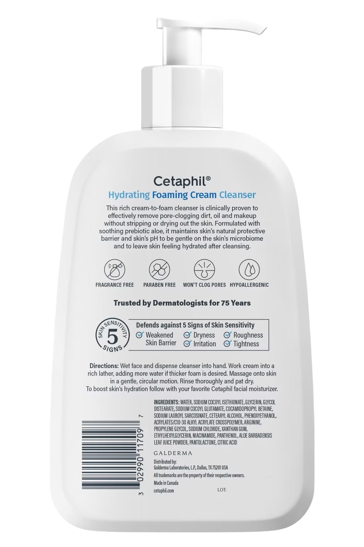 Cetaphil Kremden Köpüğe Dönüşen Nemlendirici Yüz Temizleyici 473ML