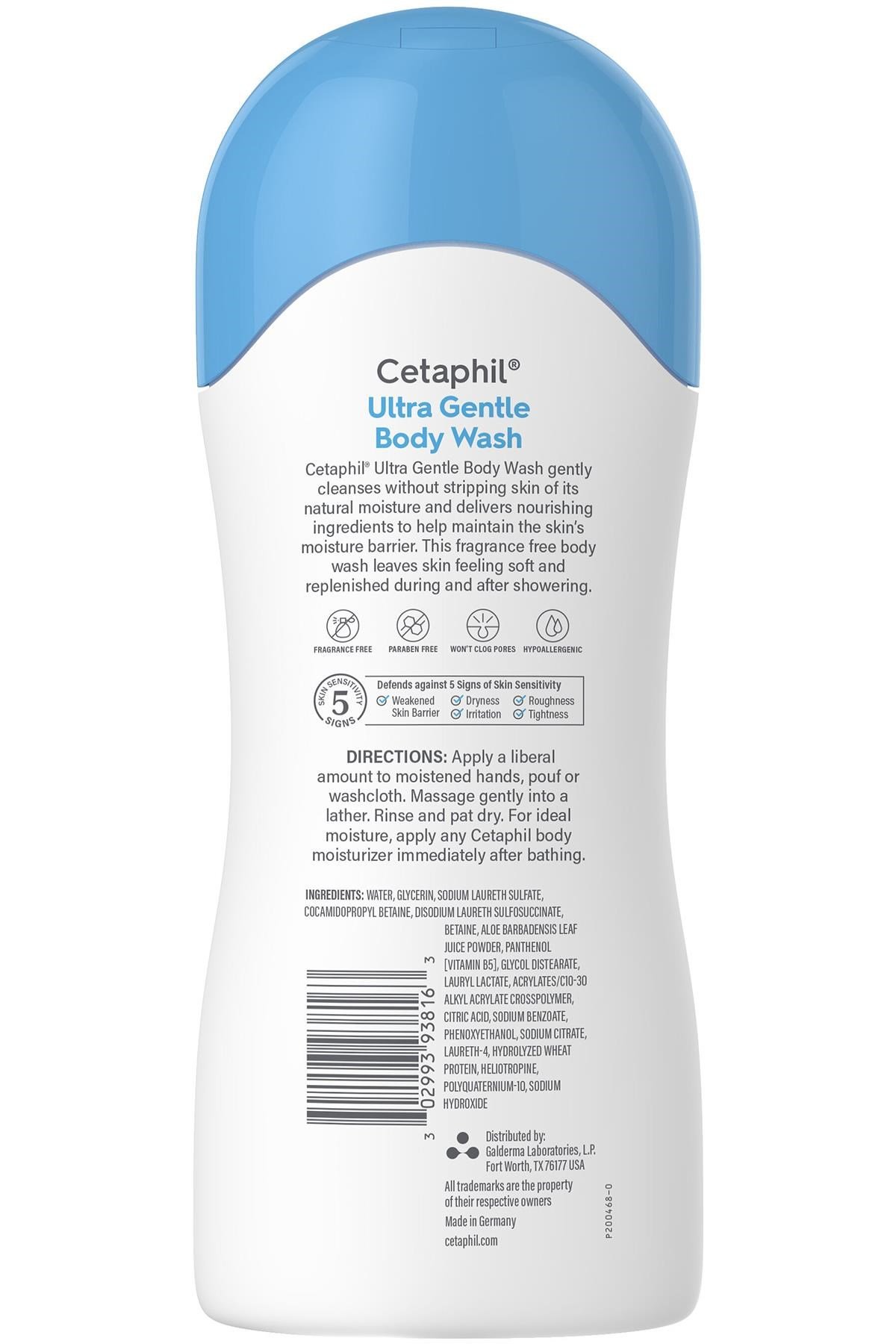 Cetaphil Ultra Nazik Kokusuz Vücut Şampuanı 500ML