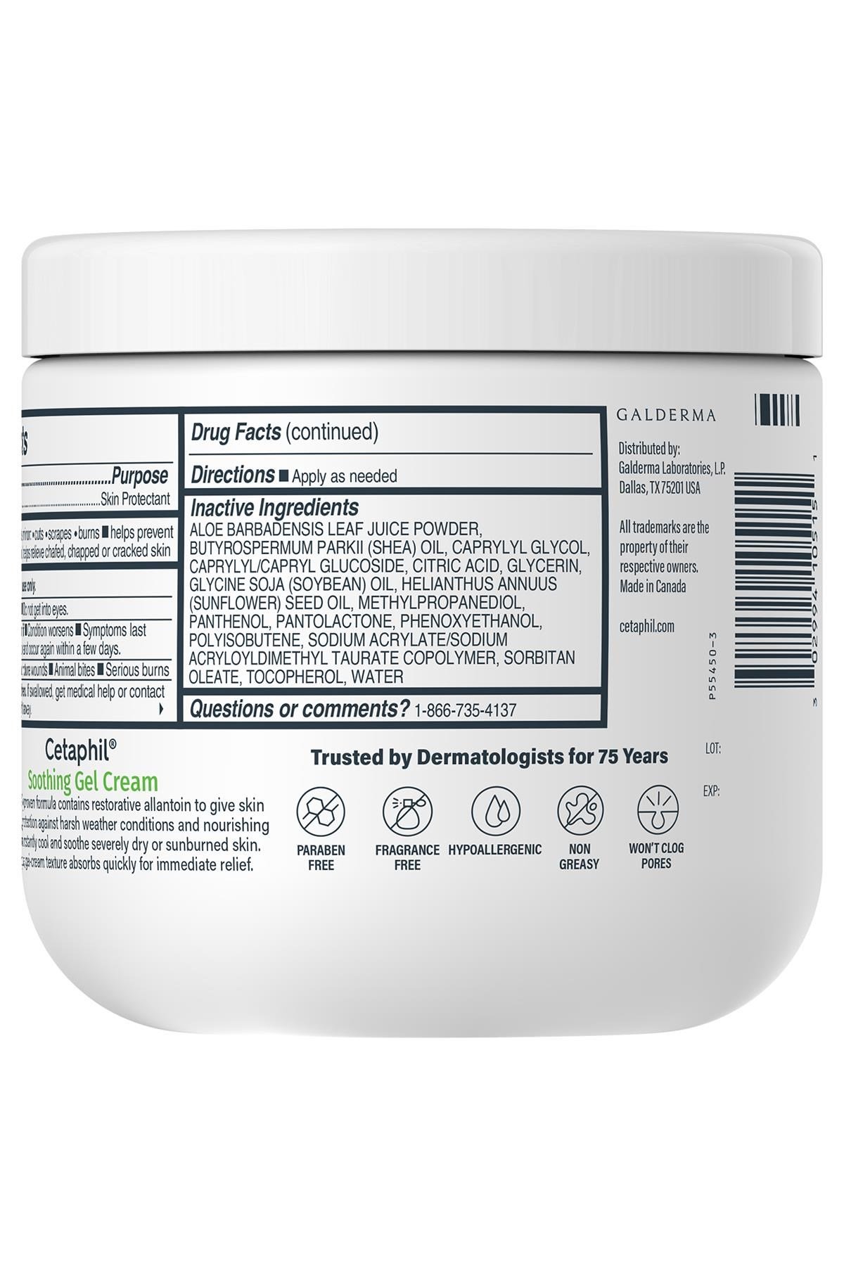 Cetaphil Yatıştırıcı Jel Krem 453GR SKT:08/2026