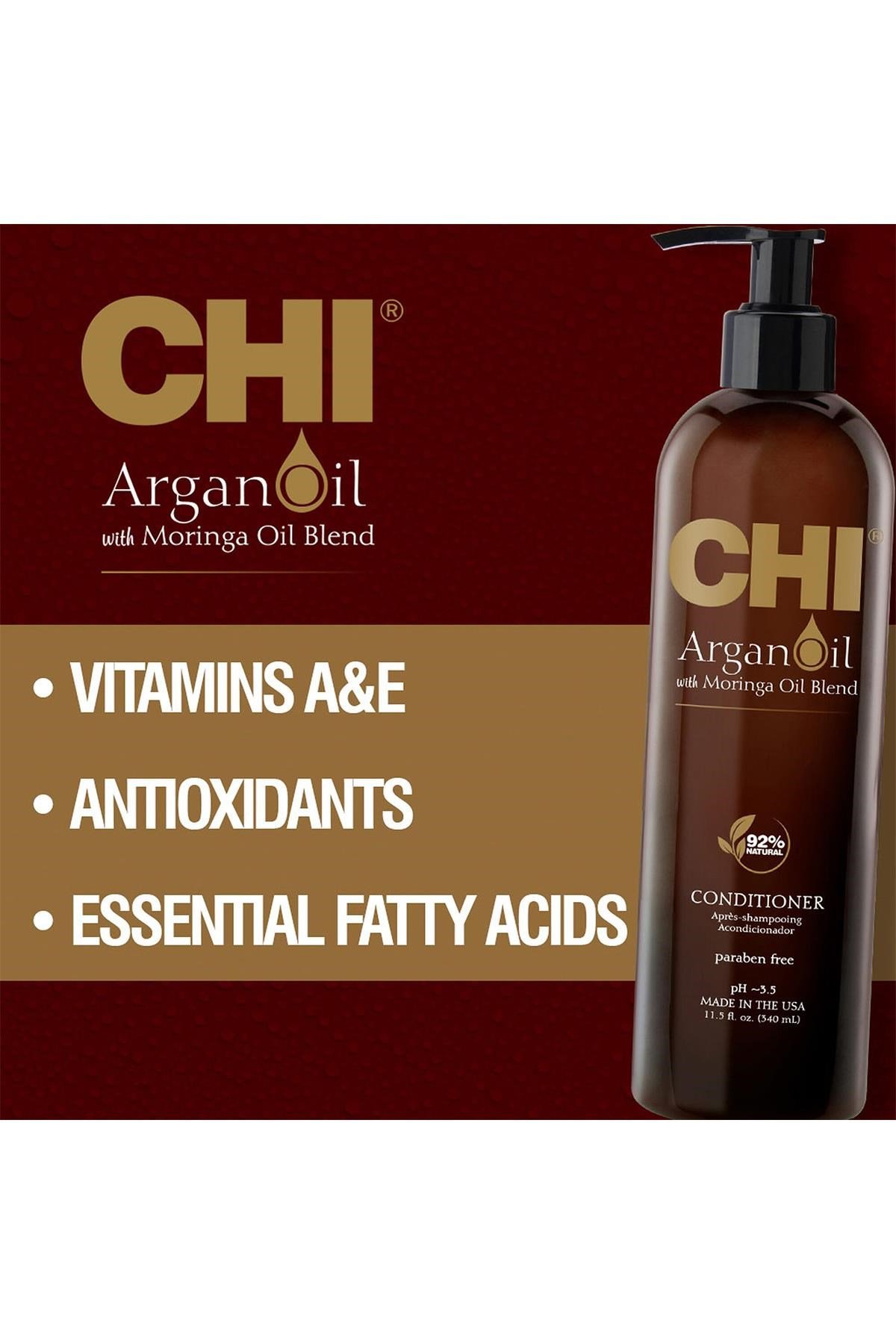CHI Argan Oil Nemlendirici ve Güçlendirici Saç Kremi 340ML