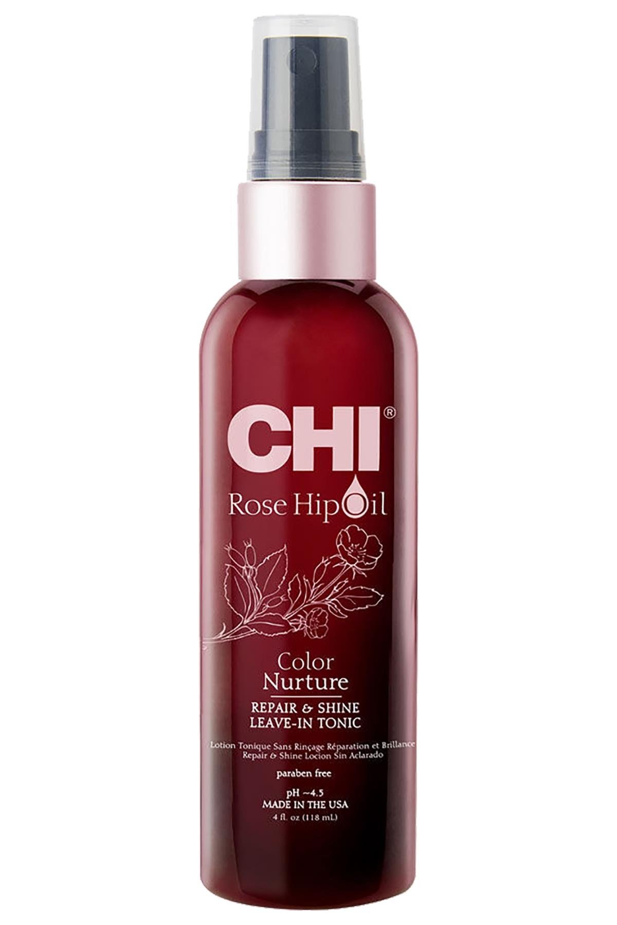 CHI Rosehip Oil Onarıcı ve Parlatıcı Durulanmayan Saç Toniği 118ML