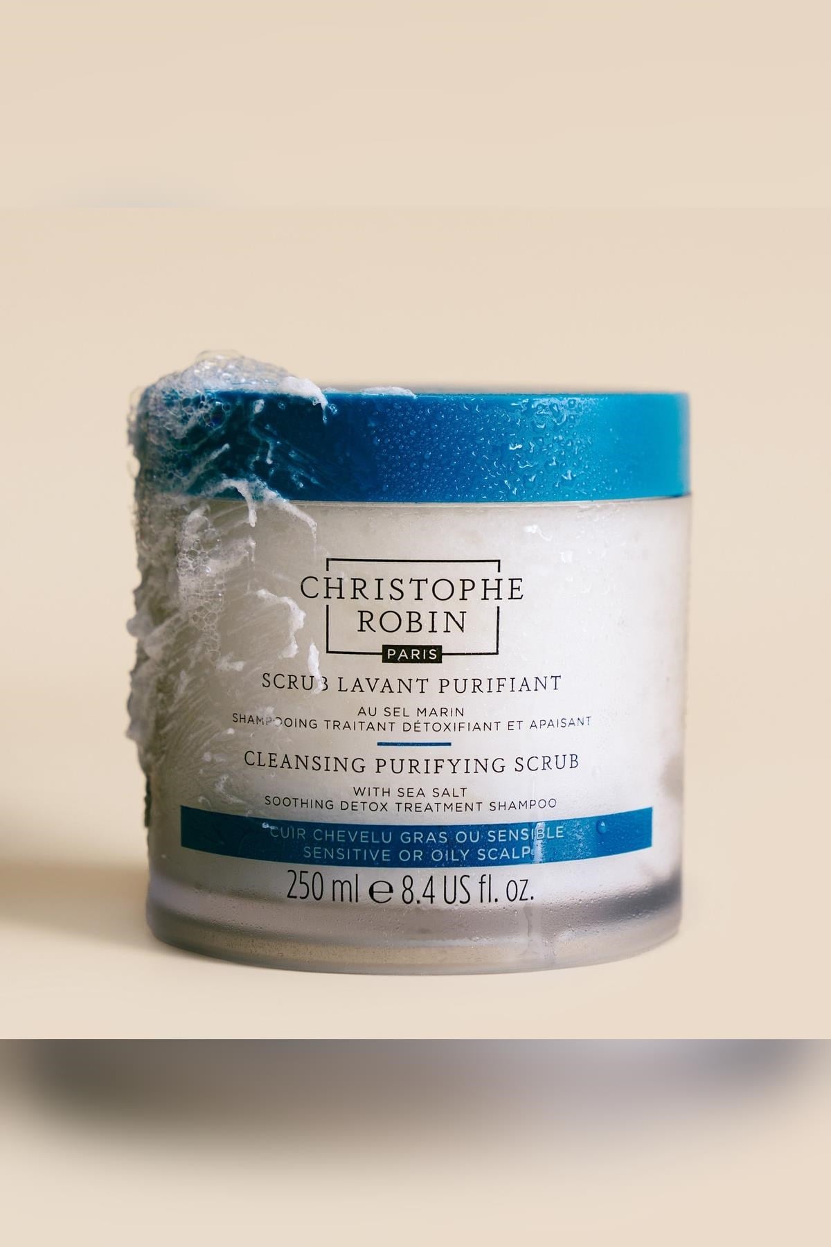 Christophe Robin Deniz Tuzu İçeren Arındırıcı Saç Peelingi 250ML