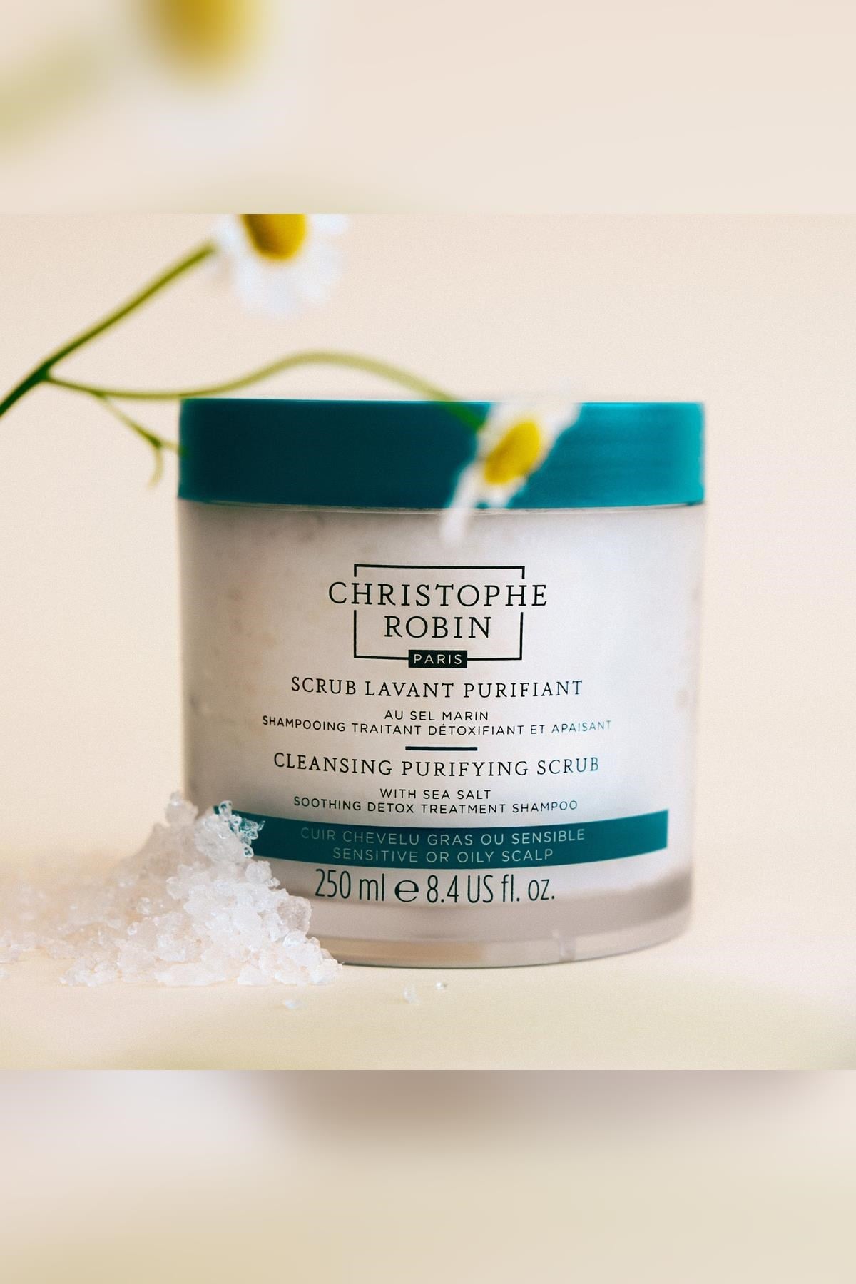 Christophe Robin Deniz Tuzu İçeren Arındırıcı Saç Peelingi 250ML