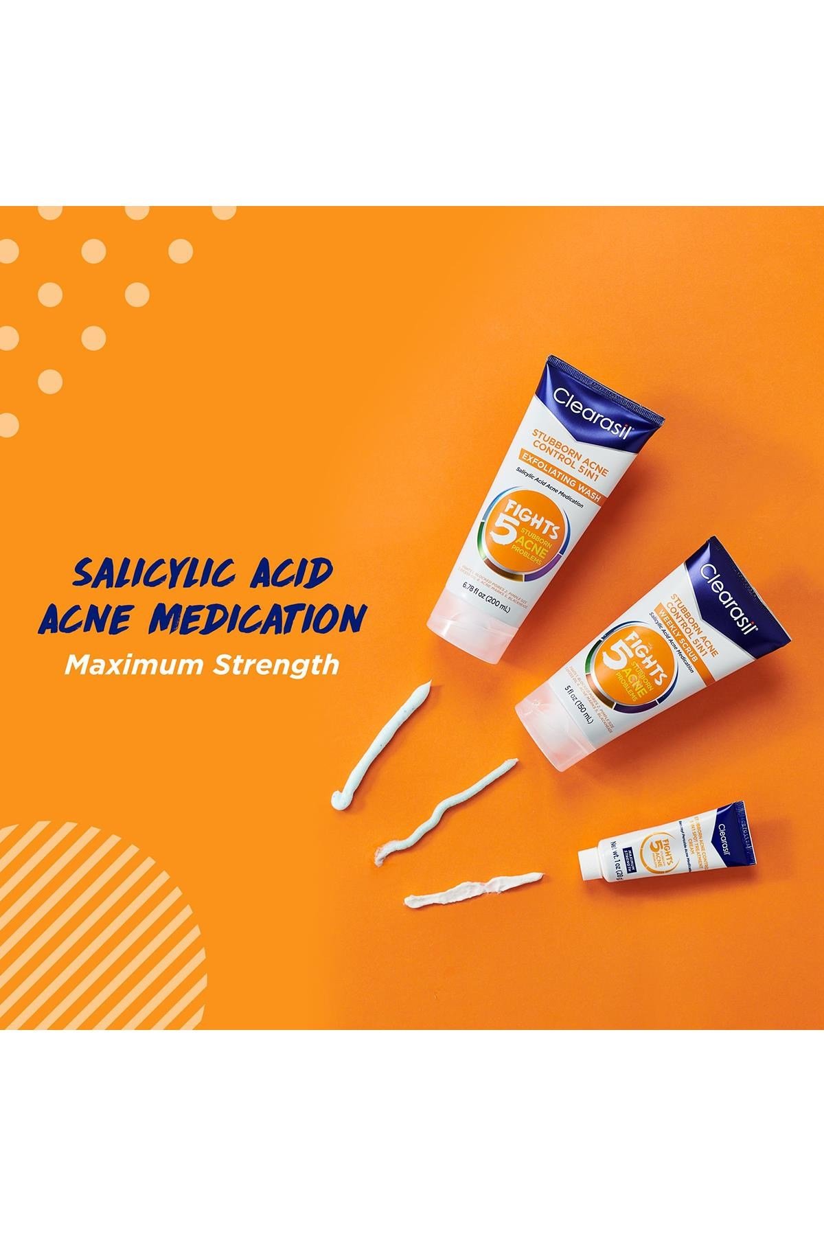 Clearasil Stubborn Akne Karşıtı 5’i 1 Arada Peeling Etkili Yüz Temizleme Jeli 200ML