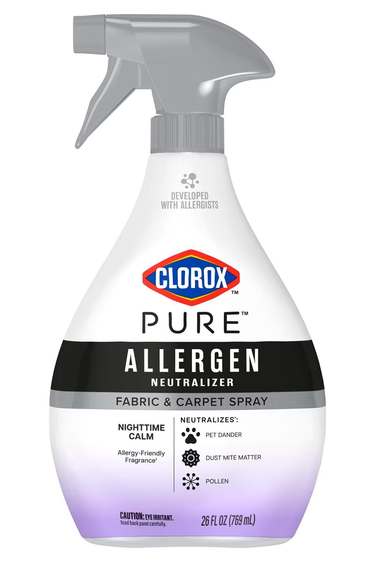 Clorox Pure Allergen Neutralizer Kumaş ve Halı Spreyi Nighttime Calm 769ML
