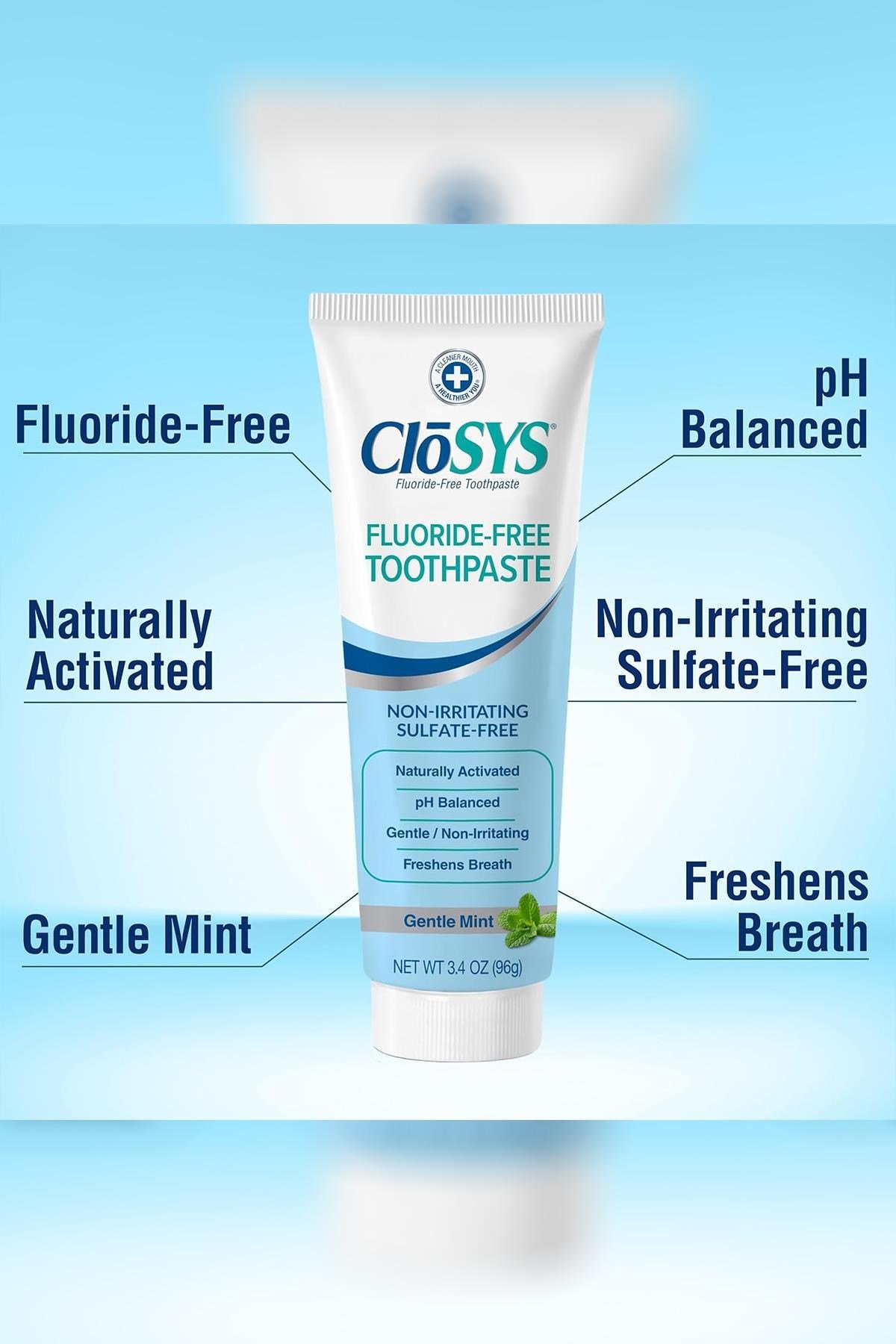 CloSYS Fluoride Free Florürsüz Diş Macunu 96GR