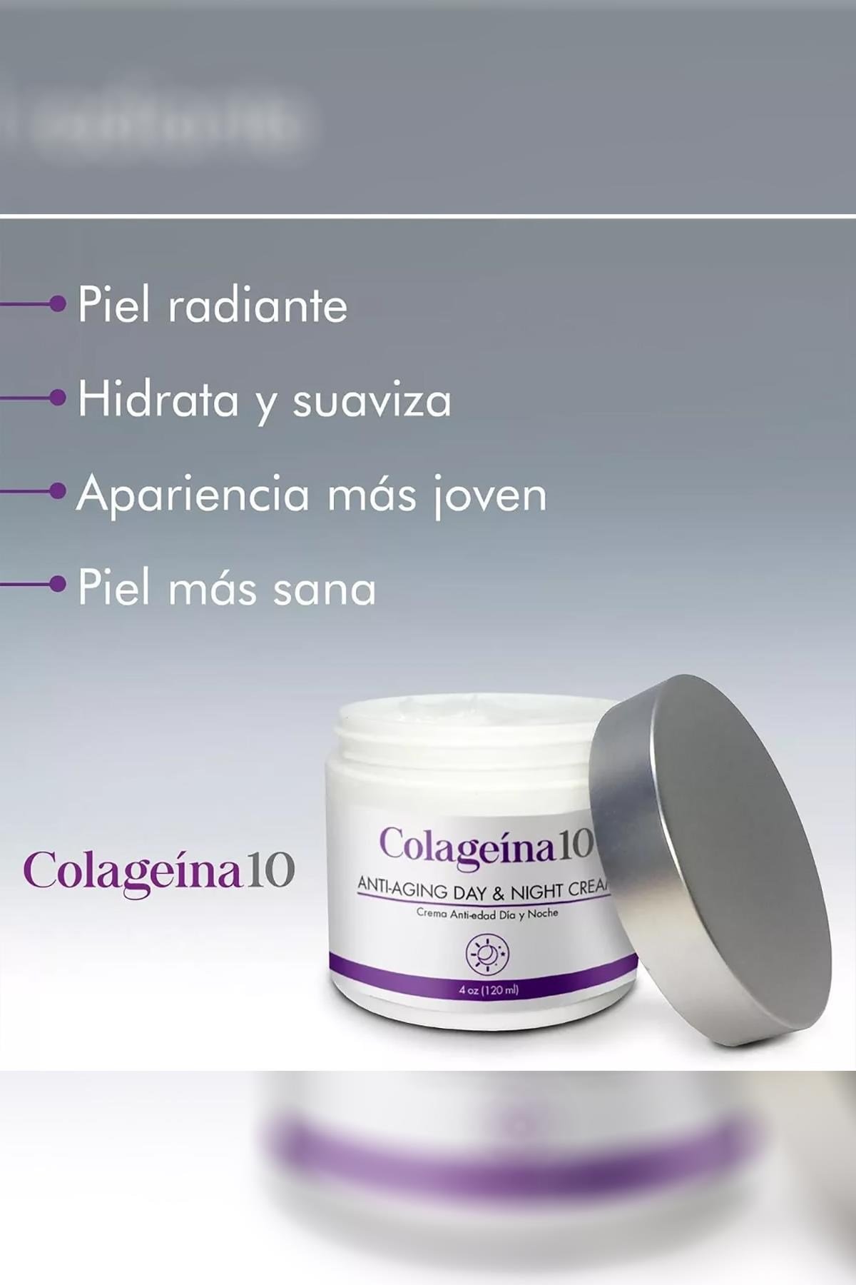 Colageina 10 Yaşlanma Karşıtı Nemlendirici Gündüz ve Gece Yüz Kremi 120ML