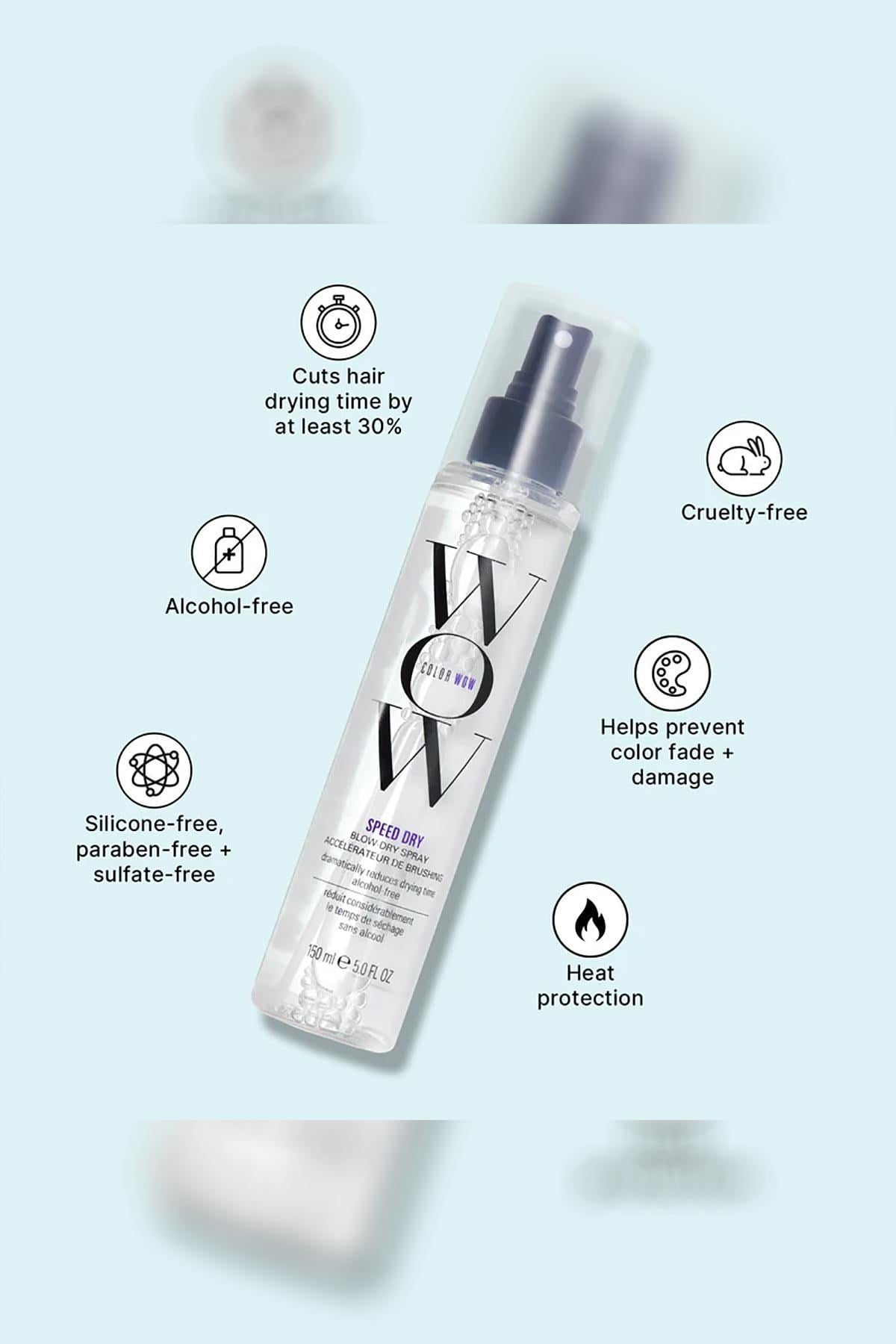 Color Wow Speed Dry Isı Koruyucu Hızlı Fön Kurutma Spreyi 150ML
