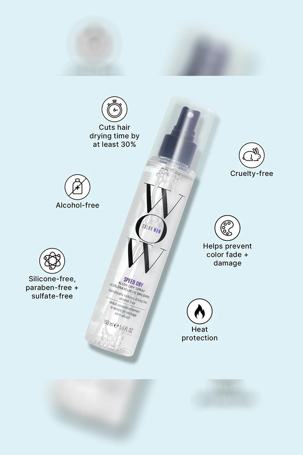 Color Wow Speed Dry Isı Koruyucu Hızlı Fön Kurutma Spreyi 150ML