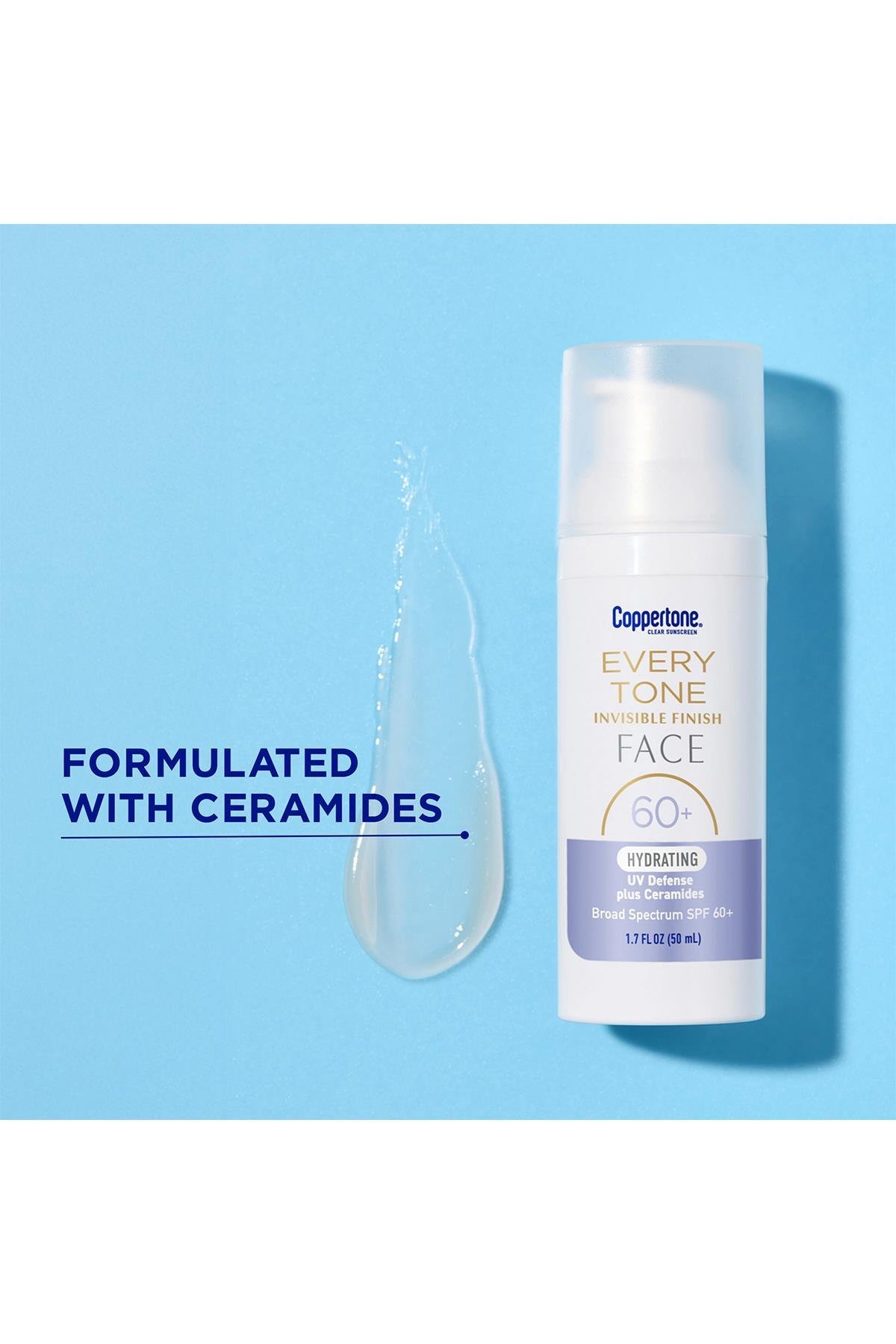 Coppertone Every Tone SPF60+ Şeffaf Yüz Güneş Kremi 50ML