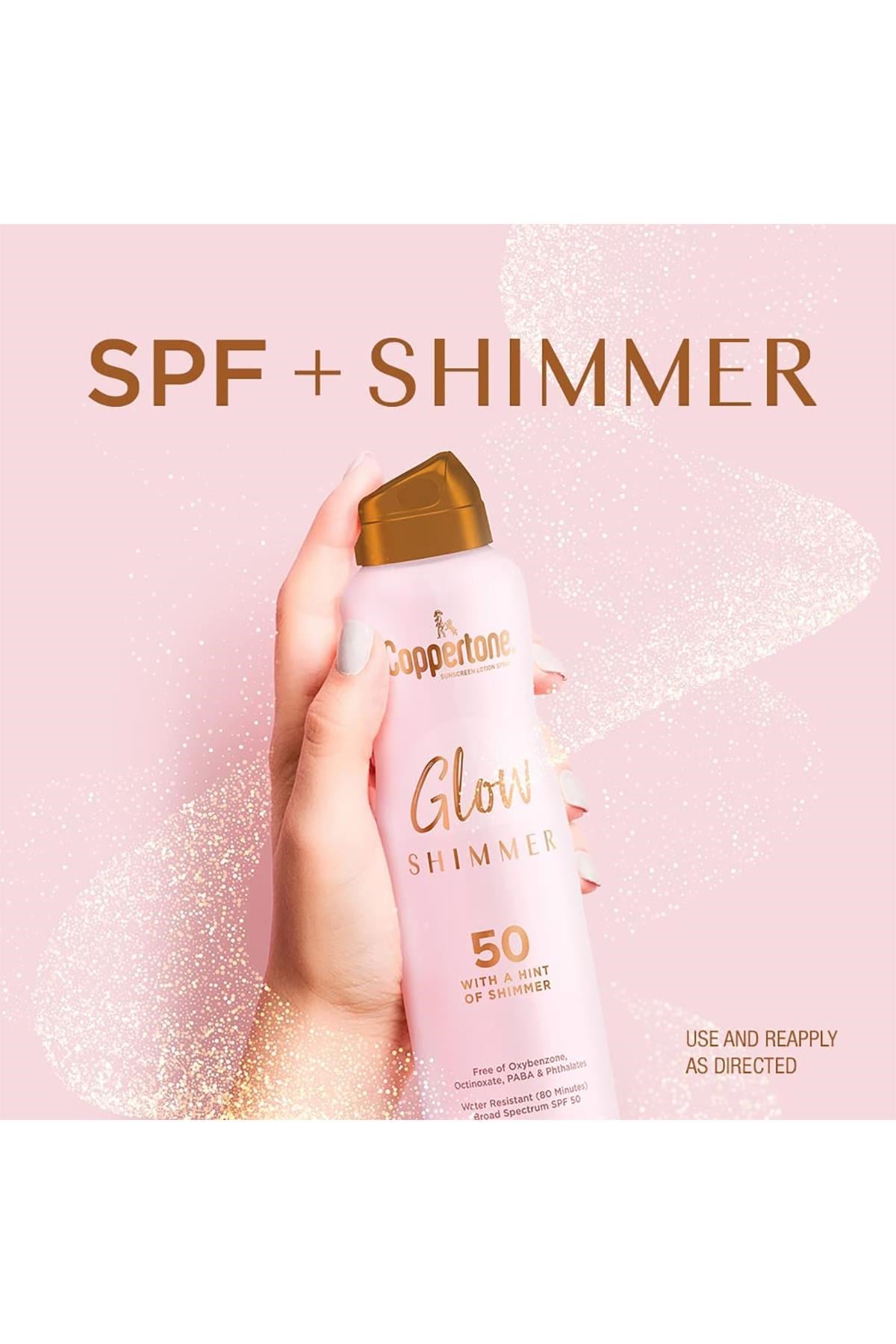 Coppertone Glow Shimmer SPF50 Işıltılı Güneş Koruyucu Sprey 142GR
