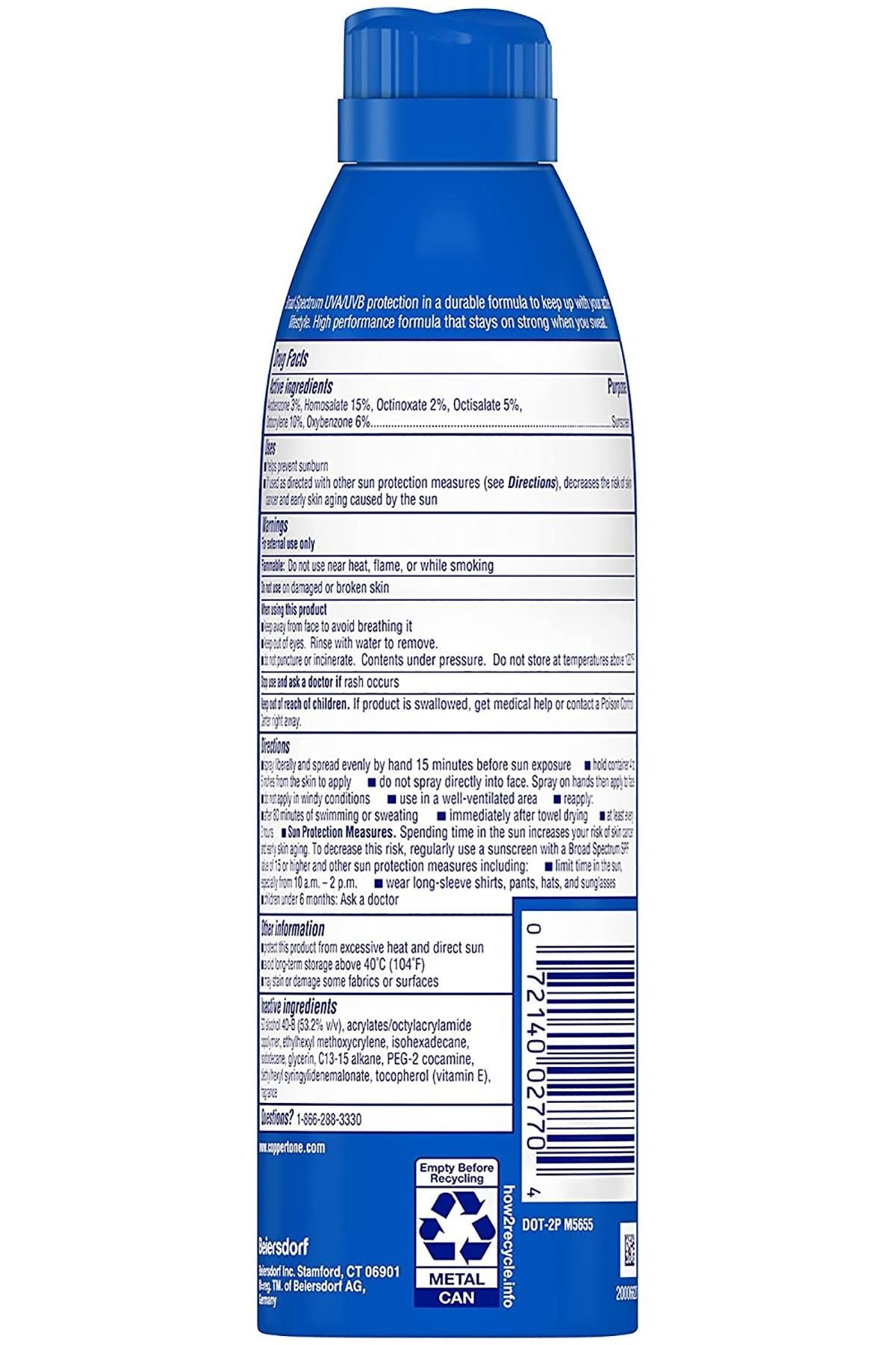 Coppertone Sport SPF100 4in1 Güneş Koruyucu Sprey 156GR