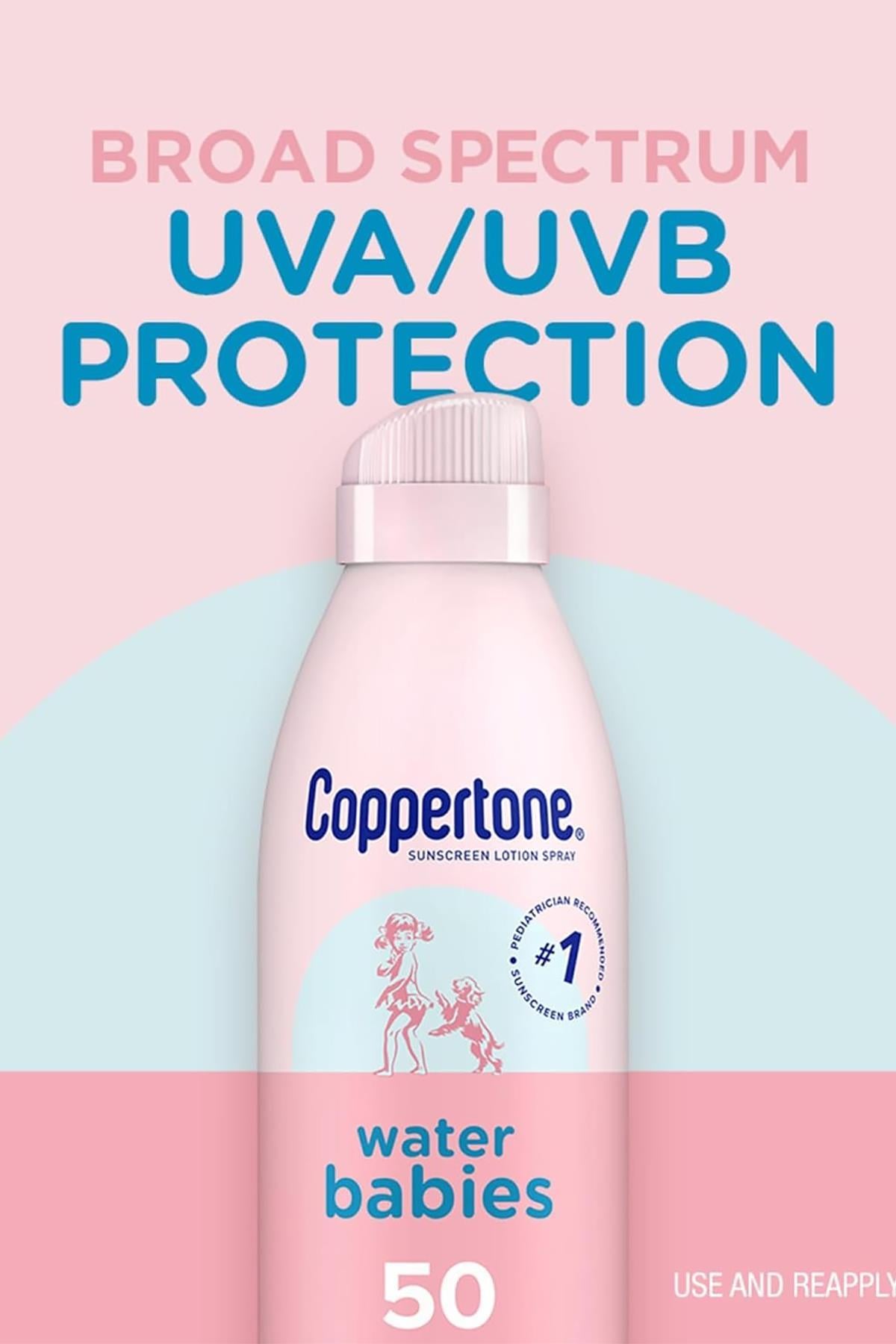Coppertone Water Babies SPF50 Bebekler İçin Güneş Spreyi 269GR