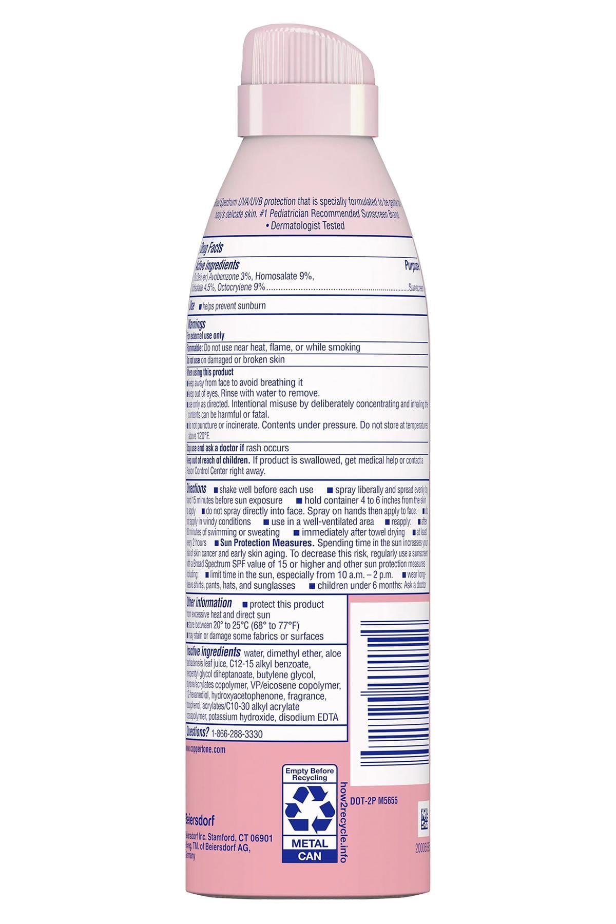 Coppertone Water Babies SPF50 Bebekler İçin Güneş Spreyi 269GR