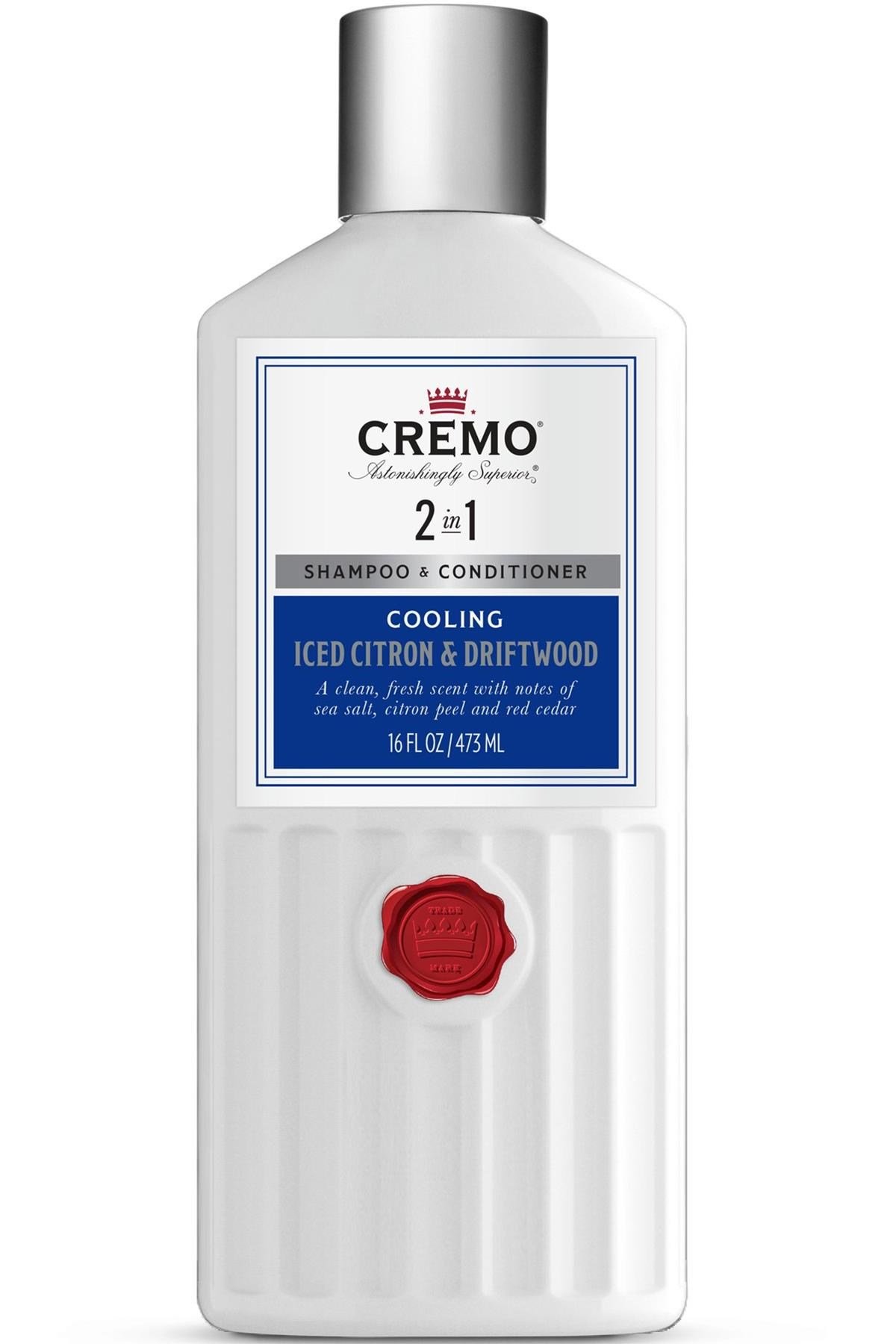 Cremo 2in1 Cooling Iced Citron & Driftwood Şampuan ve Saç Kremi 473ML