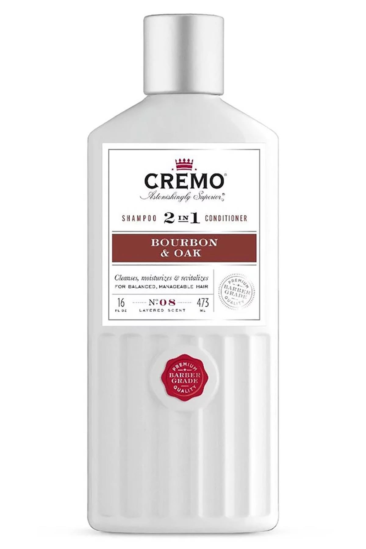 Cremo Bourbon & Oak 2in1 Şampuan ve Saç Kremi 473ML