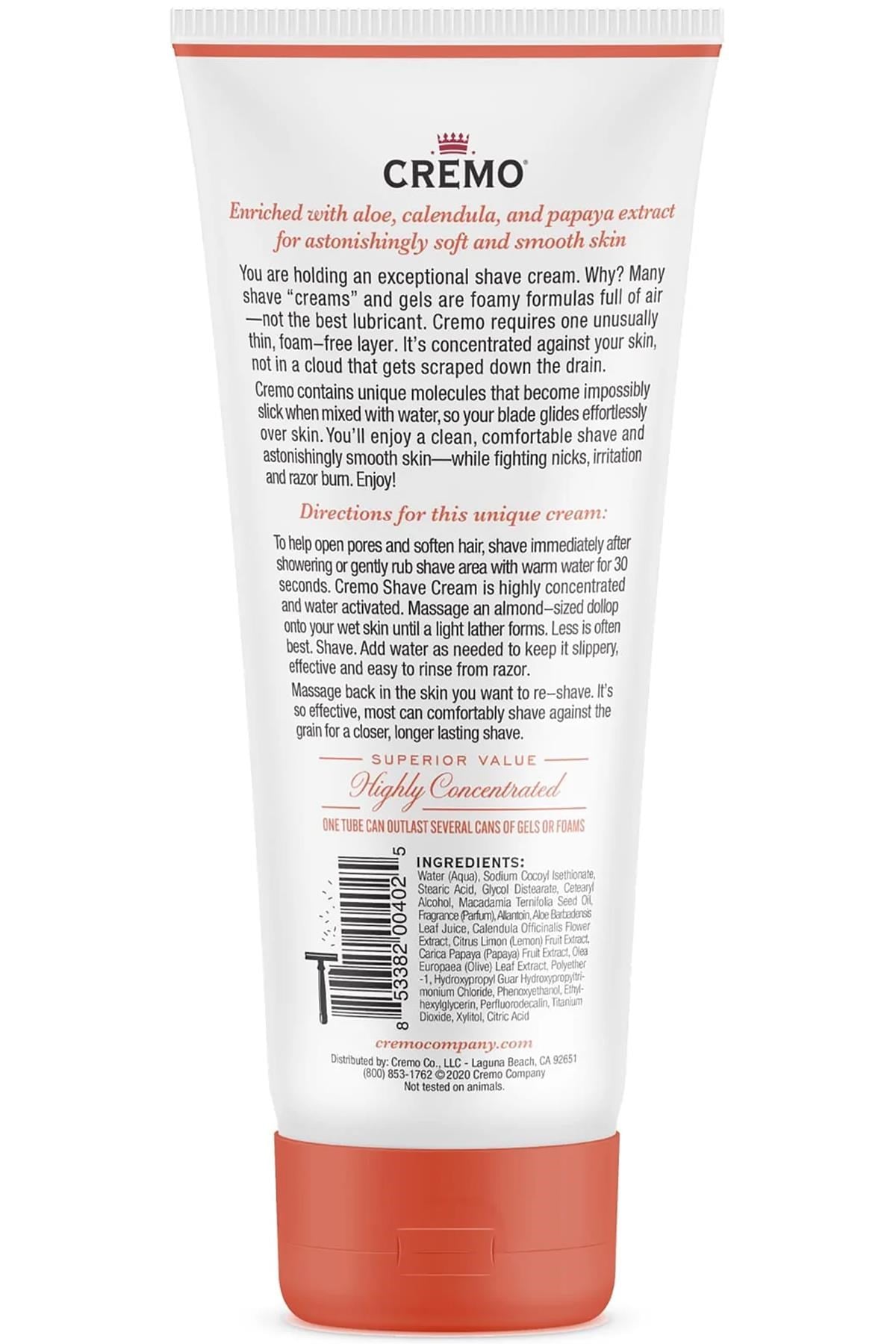 Cremo Hindistan Cevizi ve Mango Tıraş Kremi 177ML