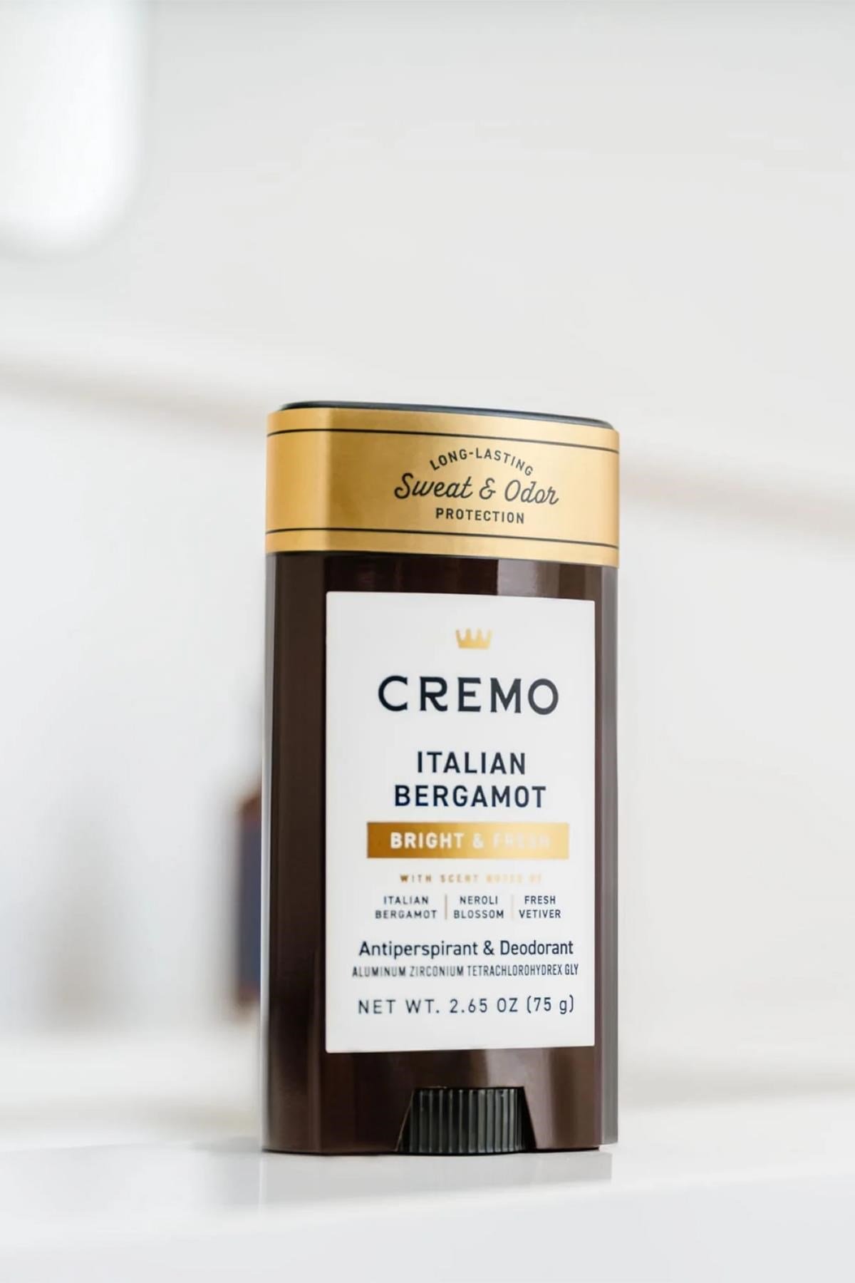 Cremo Italian Bergamot Antiperspirant Stick Deodorant 75GR