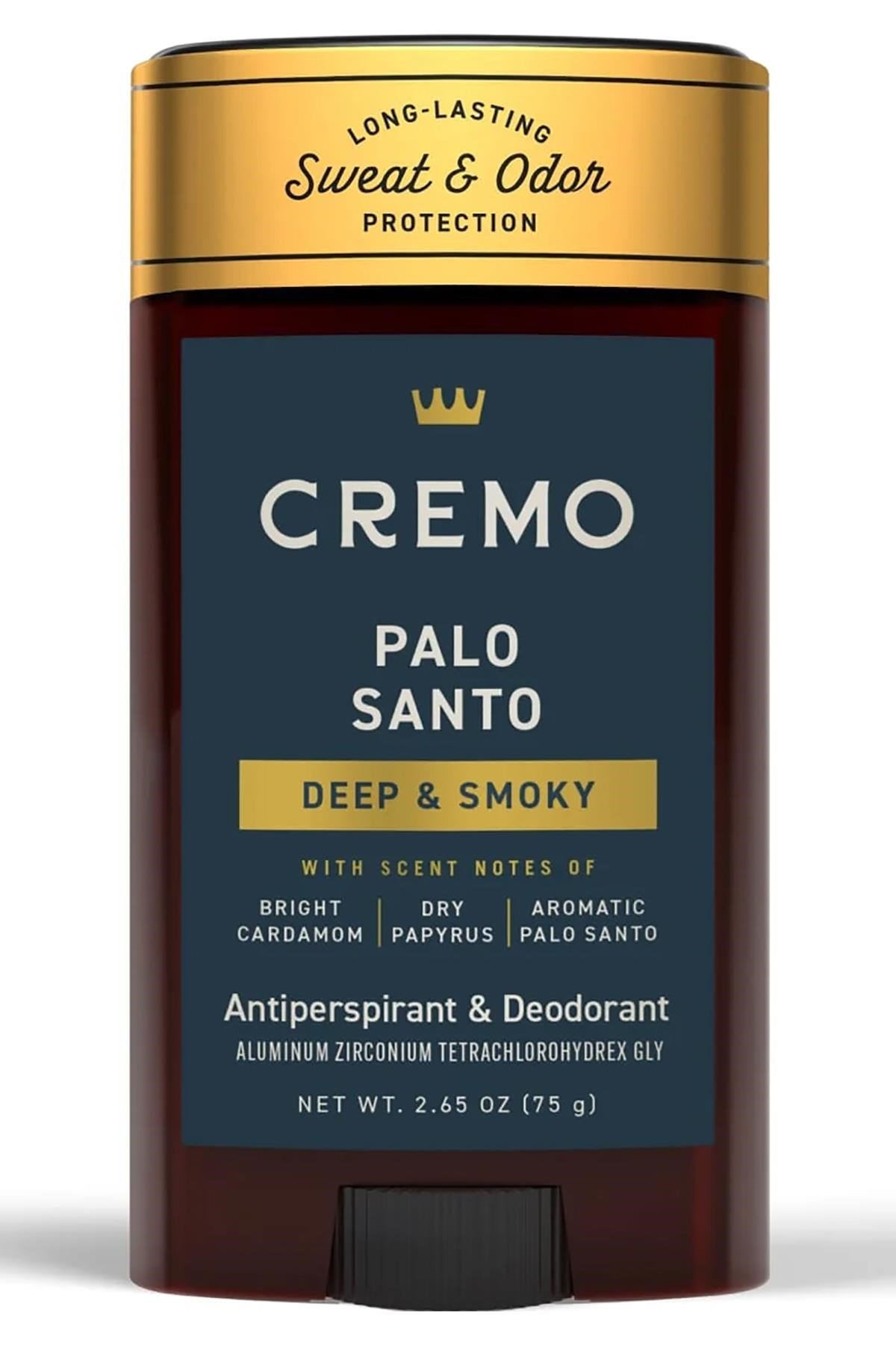 Cremo Palo Santo Antiperspirant Stick Deodorant 75GR