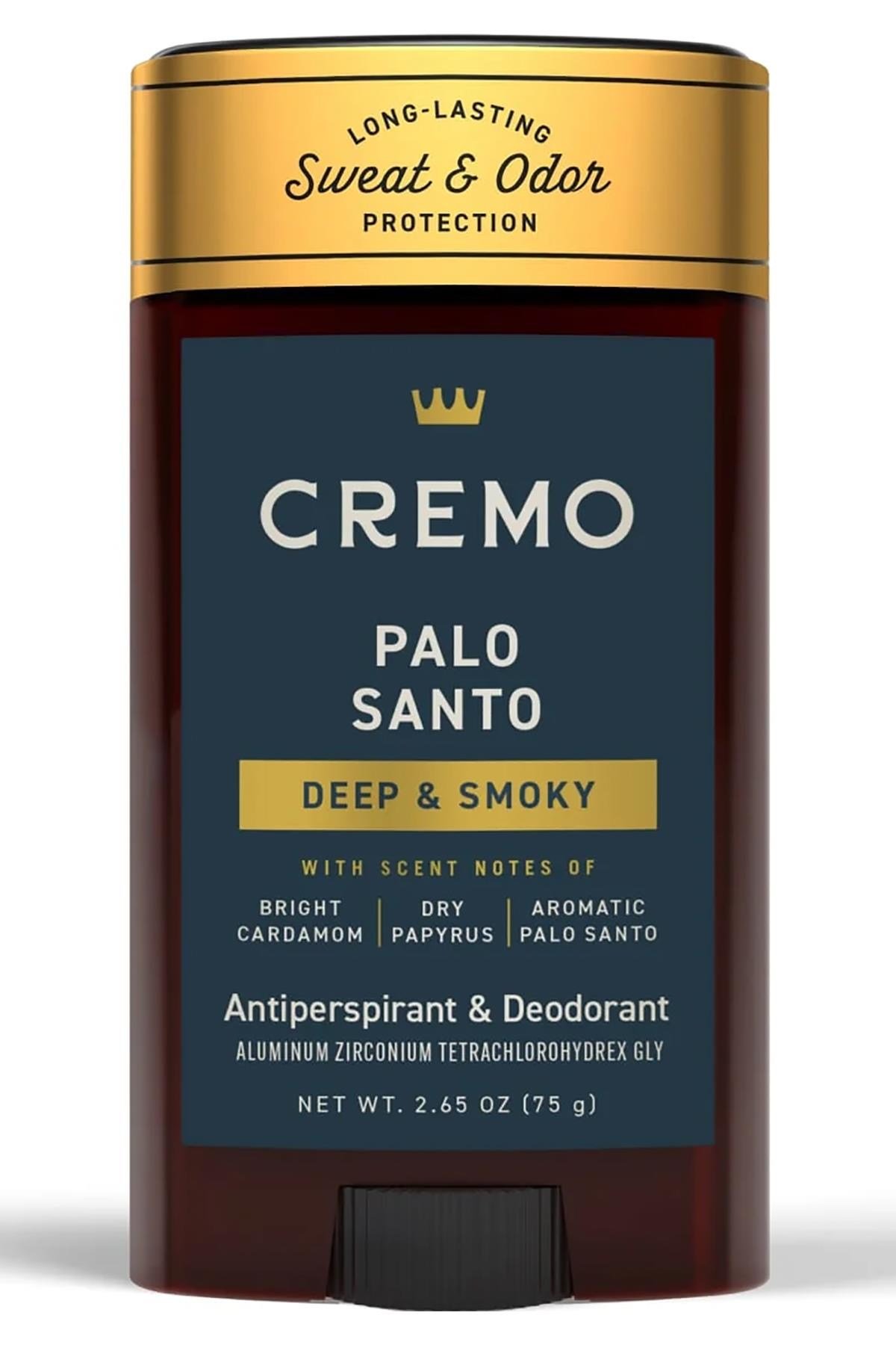 Cremo Palo Santo Antiperspirant Stick Deodorant 75GR