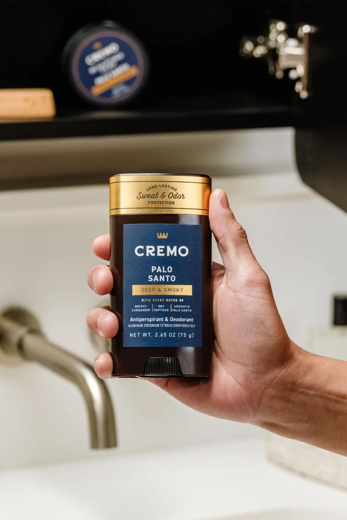 Cremo Palo Santo Antiperspirant Stick Deodorant 75GR