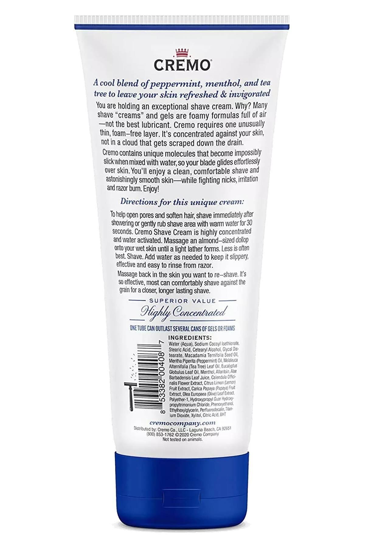 Cremo Refreshing Mint Serinletici Tıraş Kremi 177ML