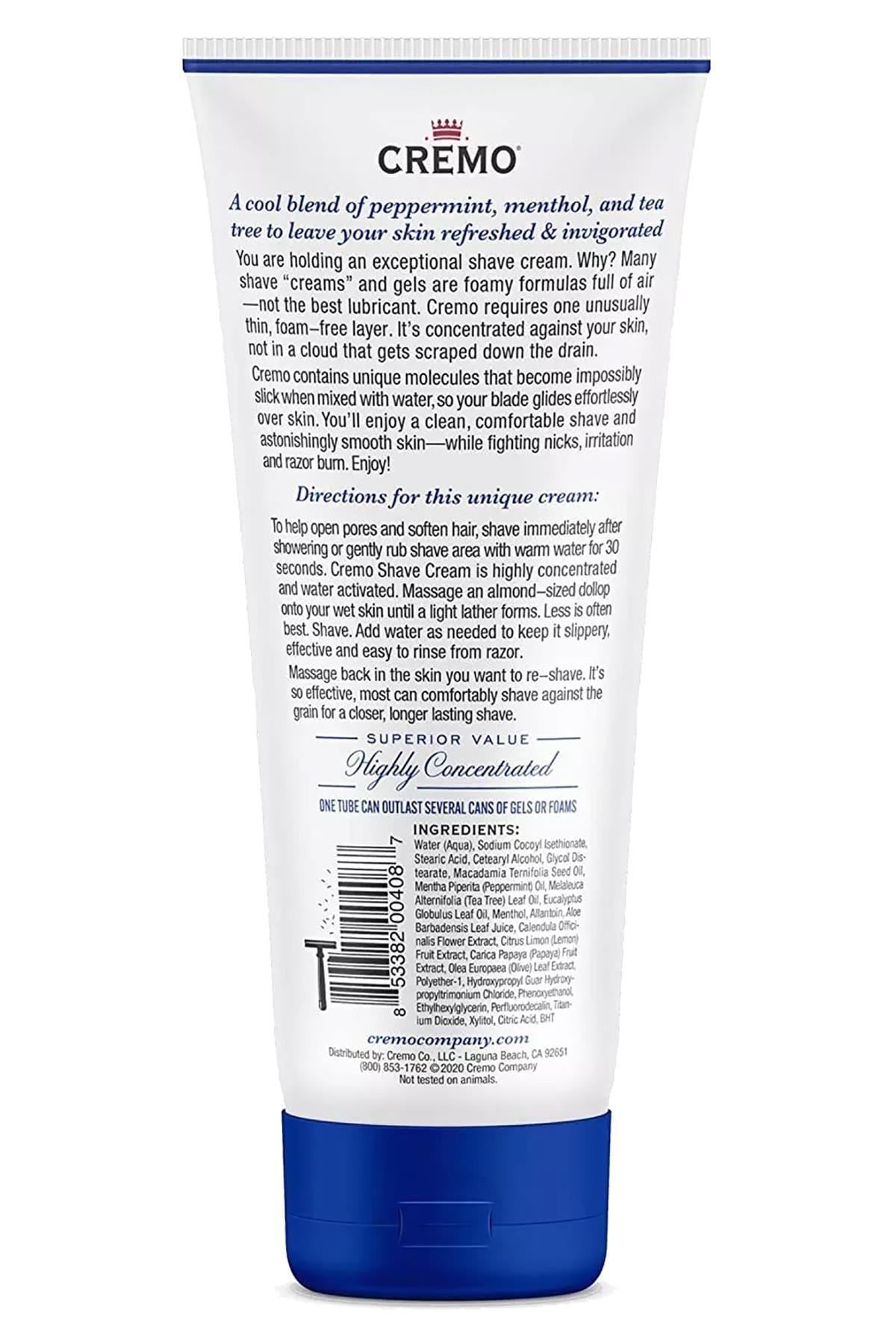 Cremo Refreshing Mint Serinletici Tıraş Kremi 177ML