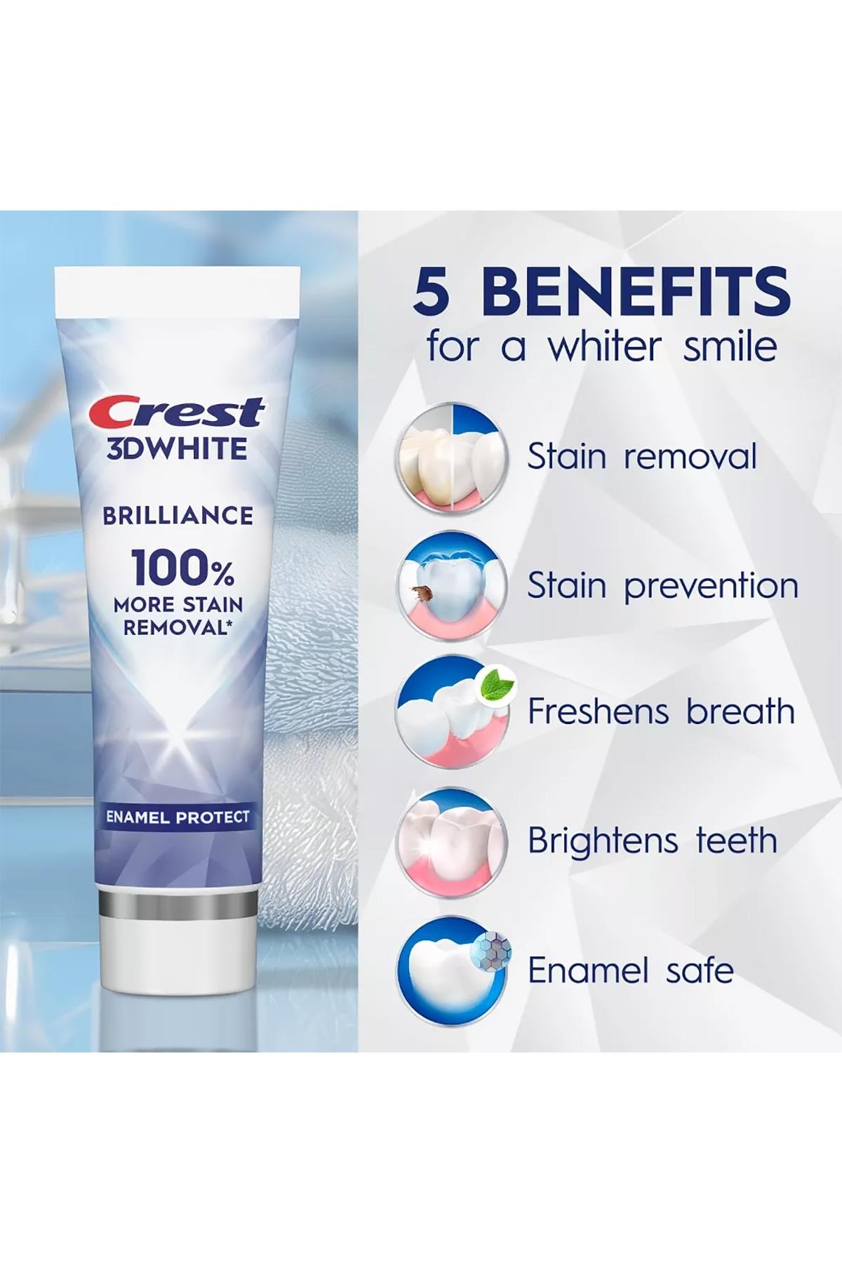 Crest 3D White Brilliance Diş Macunu 110GR