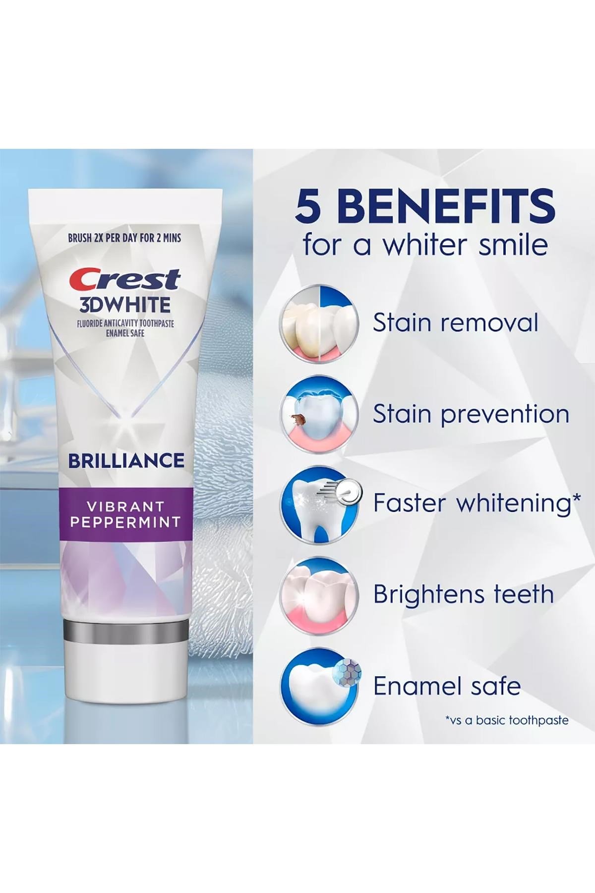 Crest 3D White Brilliance Diş Macunu 130GR