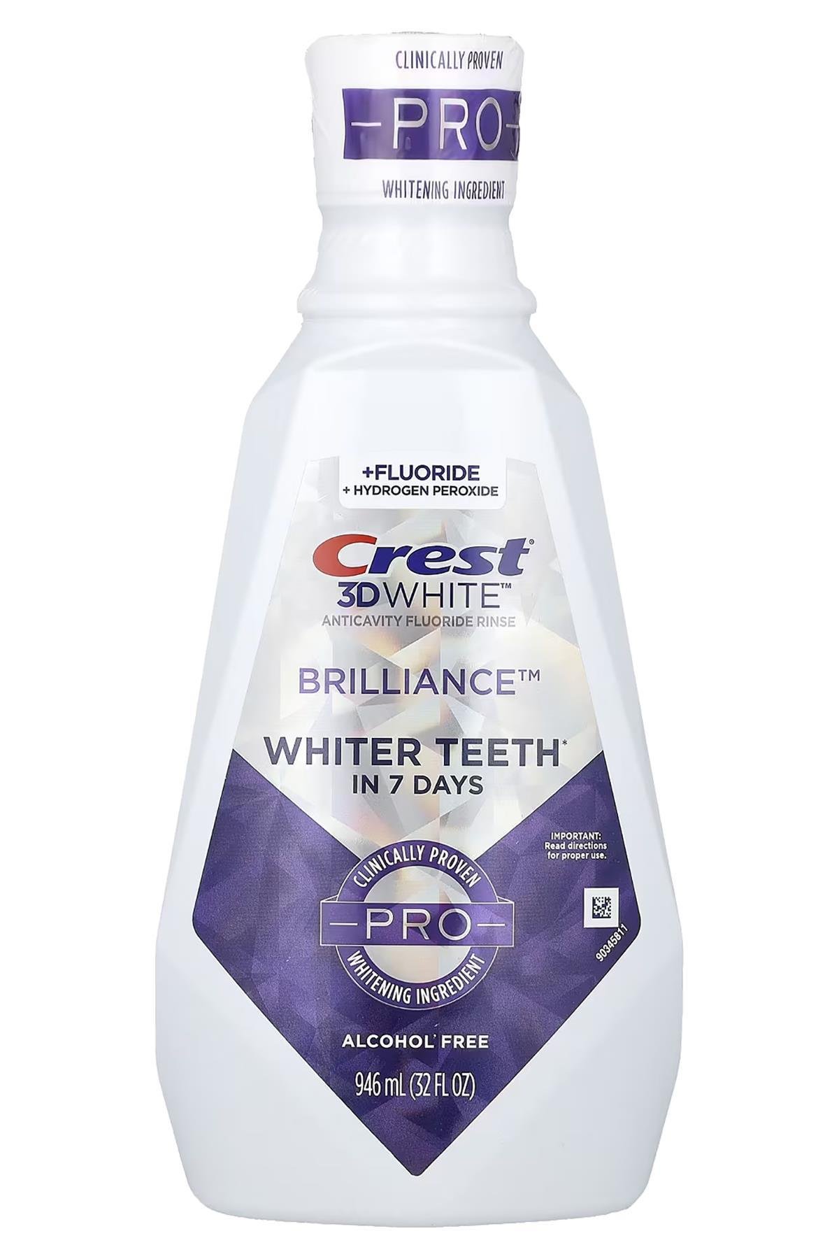 Crest 3D White Brilliance Pro Ağız Bakım Suyu 946ML