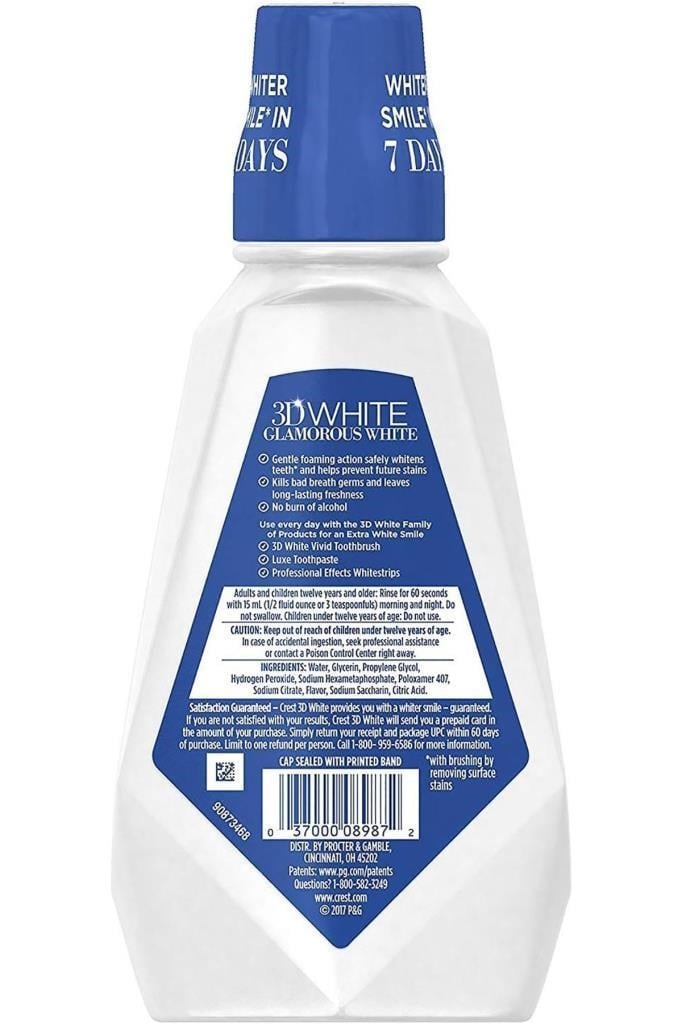 Crest 3D White Glamorous White Gargara 946ML