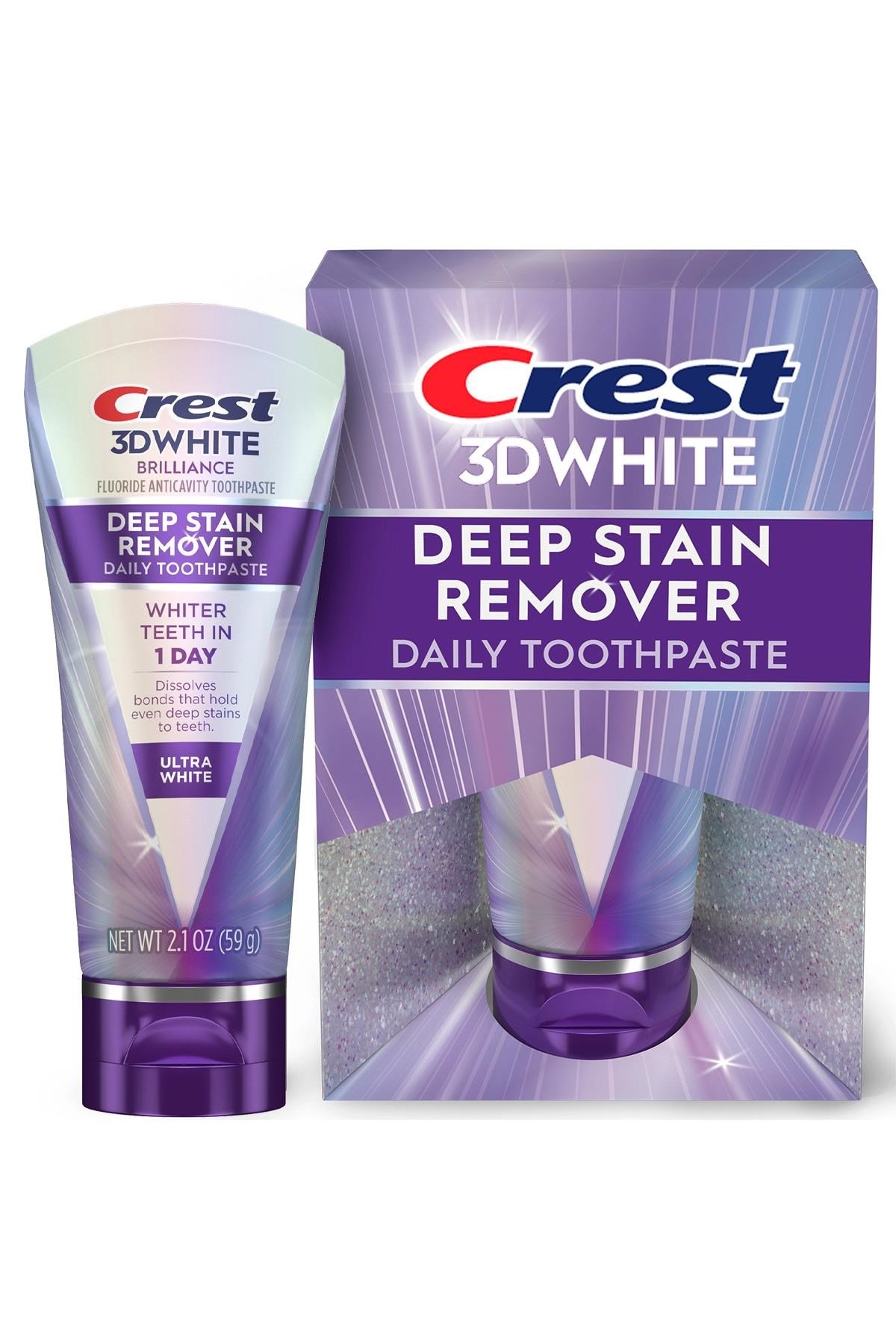 Crest 3DWhite Brilliance Deep Stain Remover Ultra White Diş Macunu 59GR