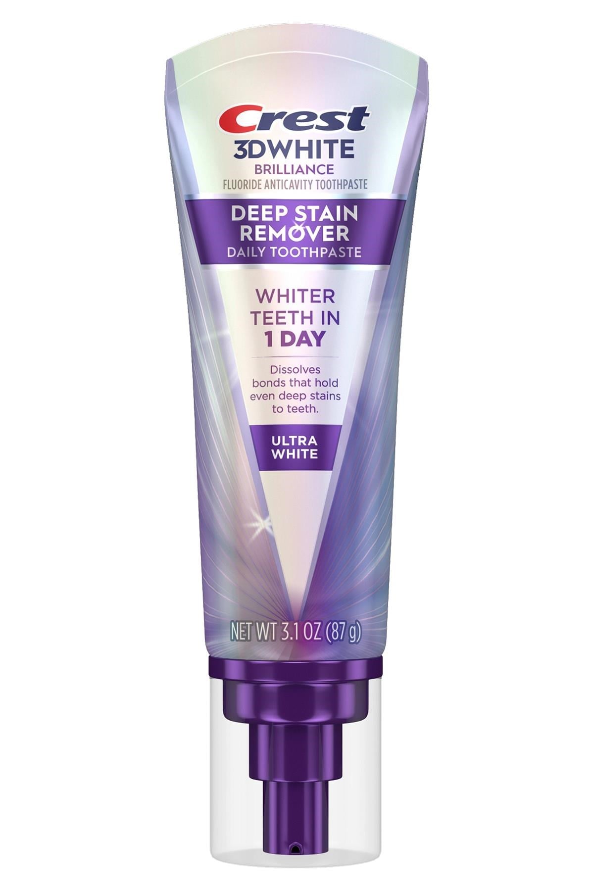 Crest 3DWhite Brilliance Deep Stain Remover Ultra White Diş Macunu 87GR