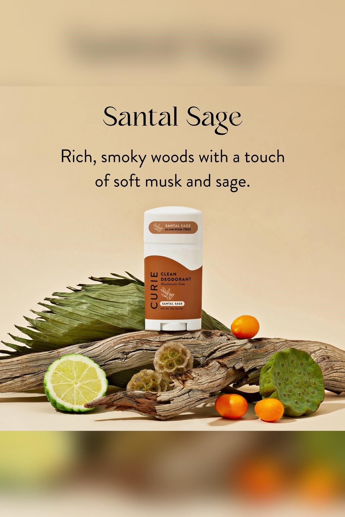 Curie Santal Sage Alüminyumsuz Stick Deodorant 56.7GR