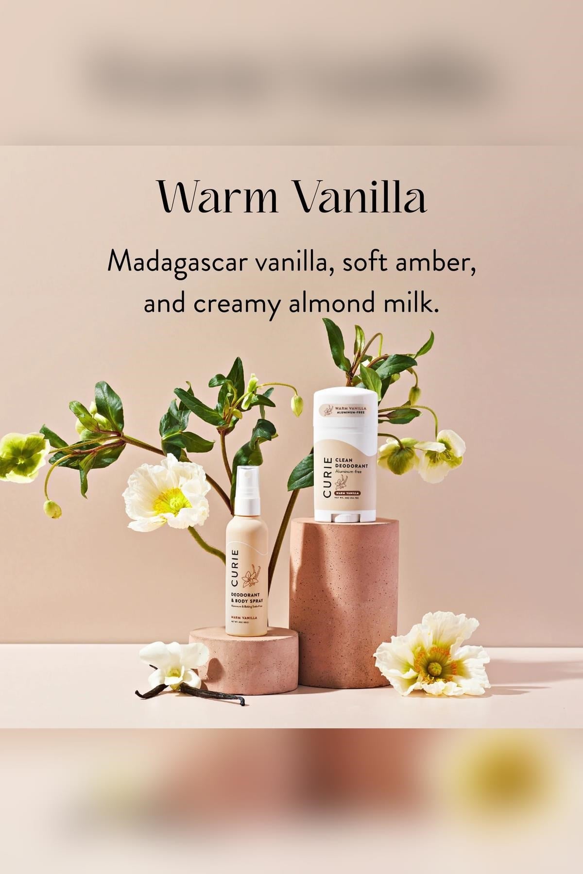 Curie Warm Vanilla Alüminyumsuz Stick Deodorant 56.7GR