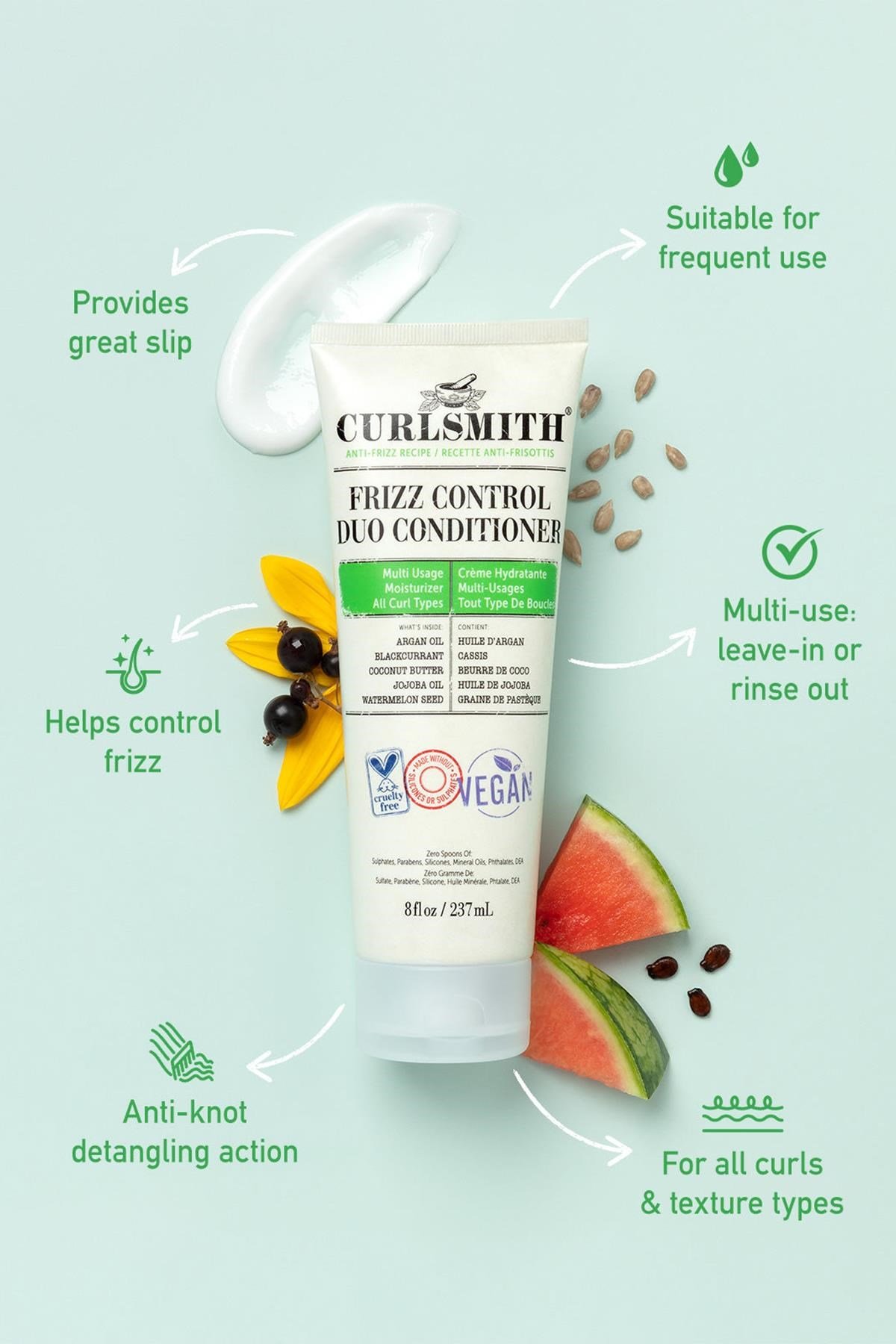 Curlsmith Elektriklenme Karşıtı Saç Kremi 237ML