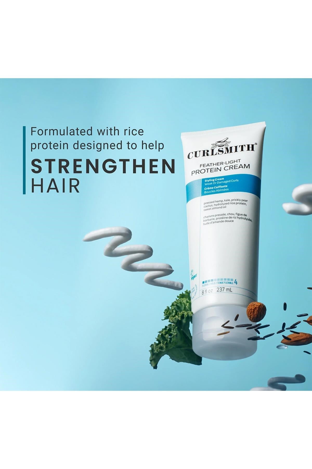 Curlsmith Feather-Light Protein Şekillendirici Saç Kremi 237ML