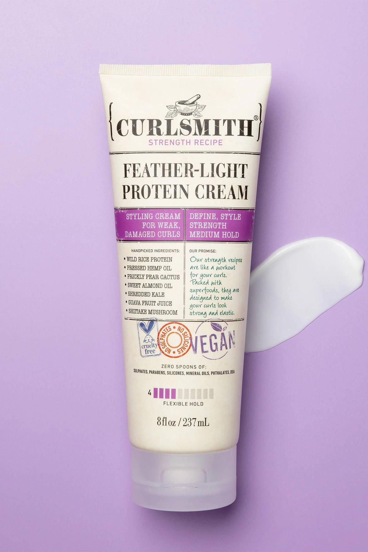 Curlsmith Feather-Light Proteinli Şekillendirici Saç Kremi 237ML
