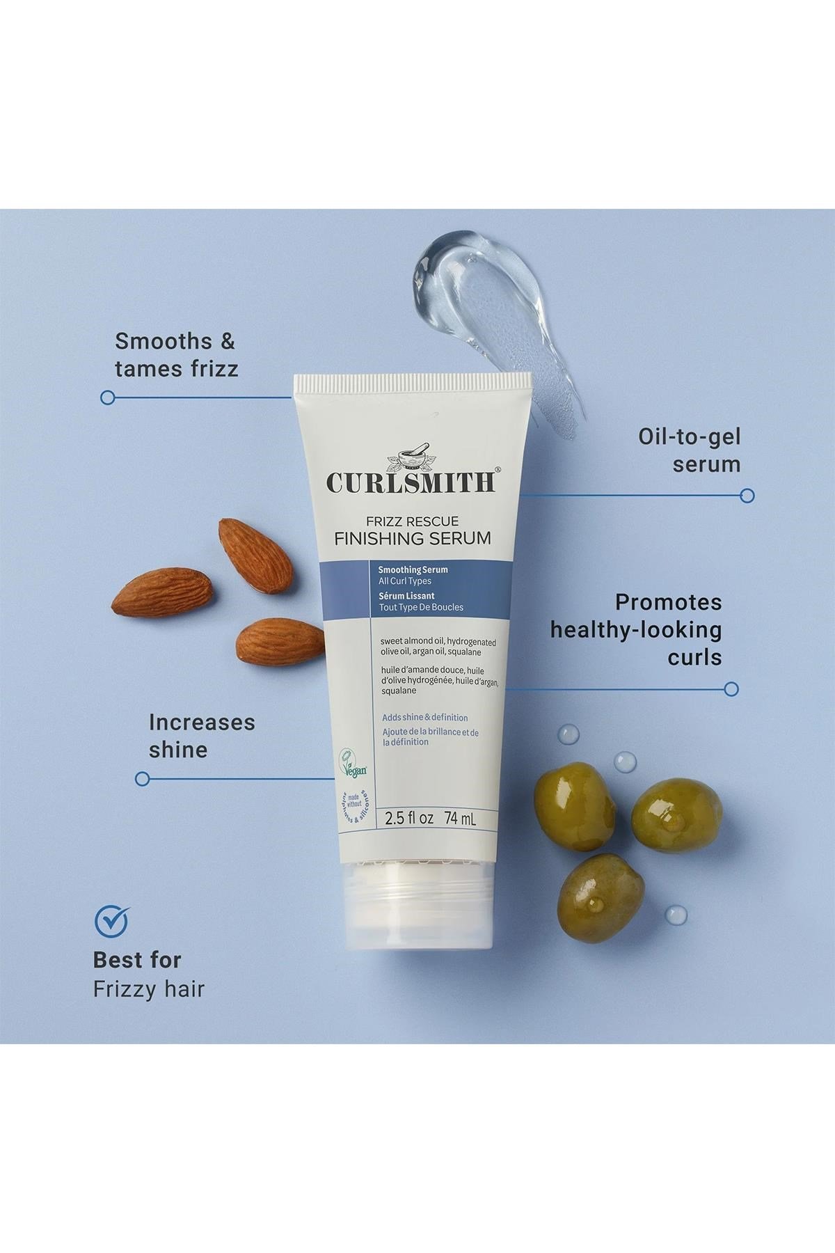 Curlsmith Frizz Rescue Kabarma Karşıtı Saç Serumu 74ML