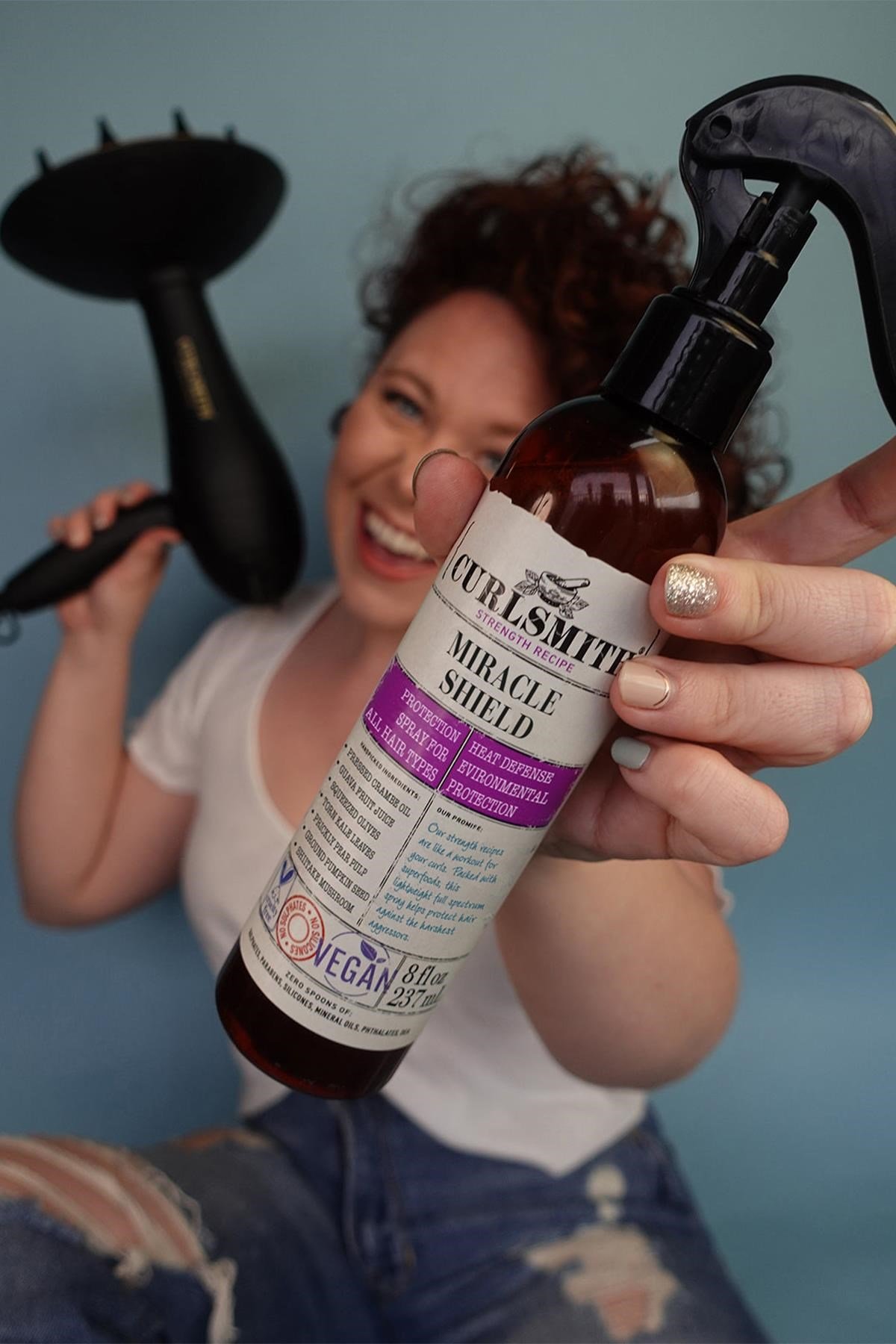 Curlsmith Isıya ve Çevresel Etkenlere Karşı Koruyucu Saç Spreyi 237ML