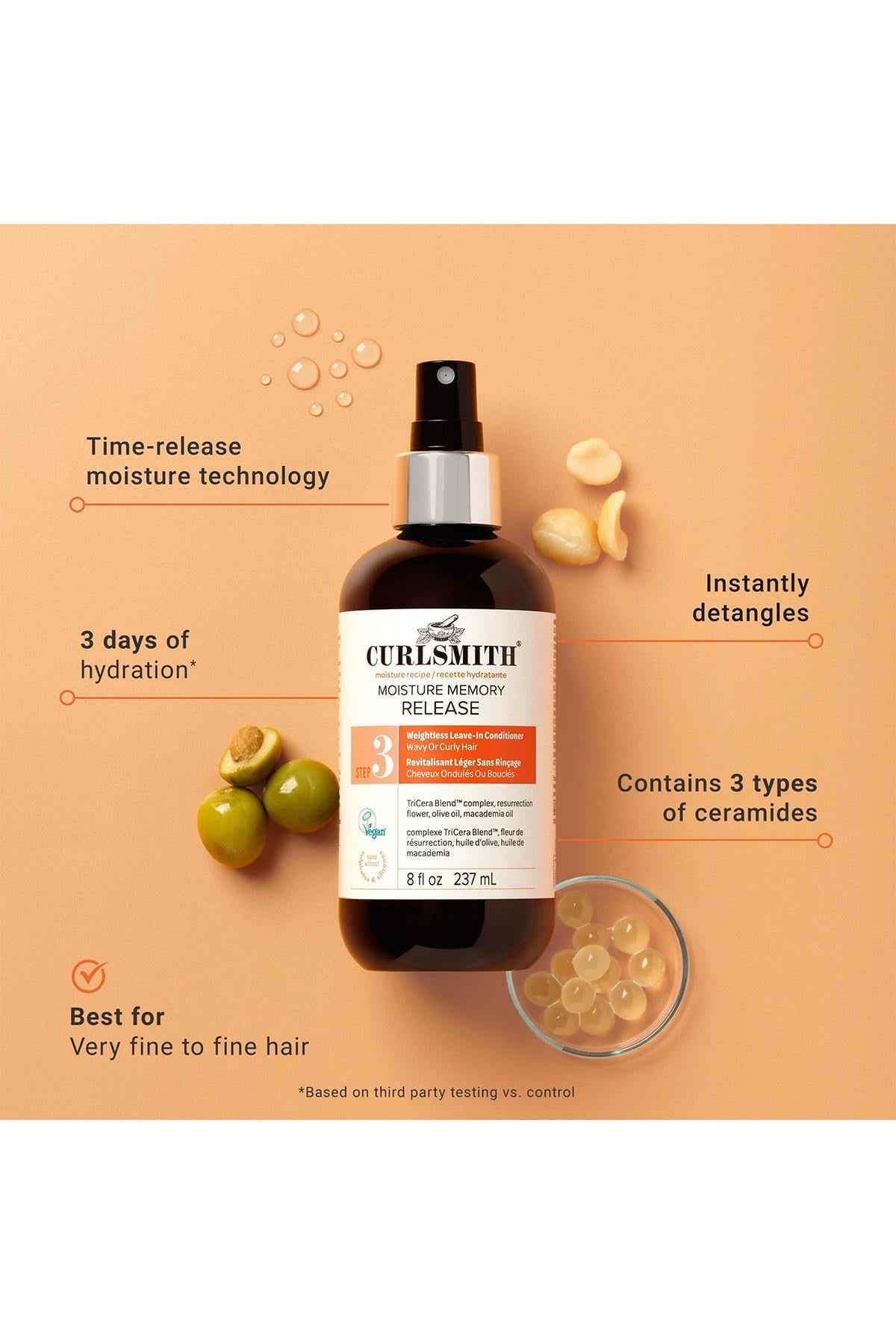 Curlsmith Moisture Memory Nemlendirici Durulanmayan Sprey Saç Kremi 237ML