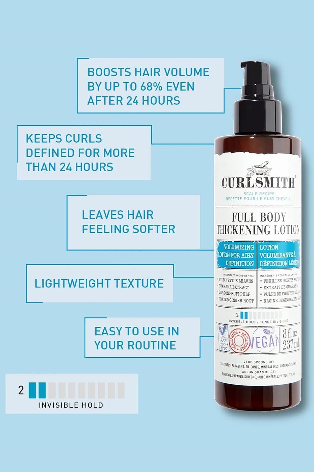 Curlsmith Saç Kalınlaştırıcı Durulanmayan Hacim Losyonu 237ML