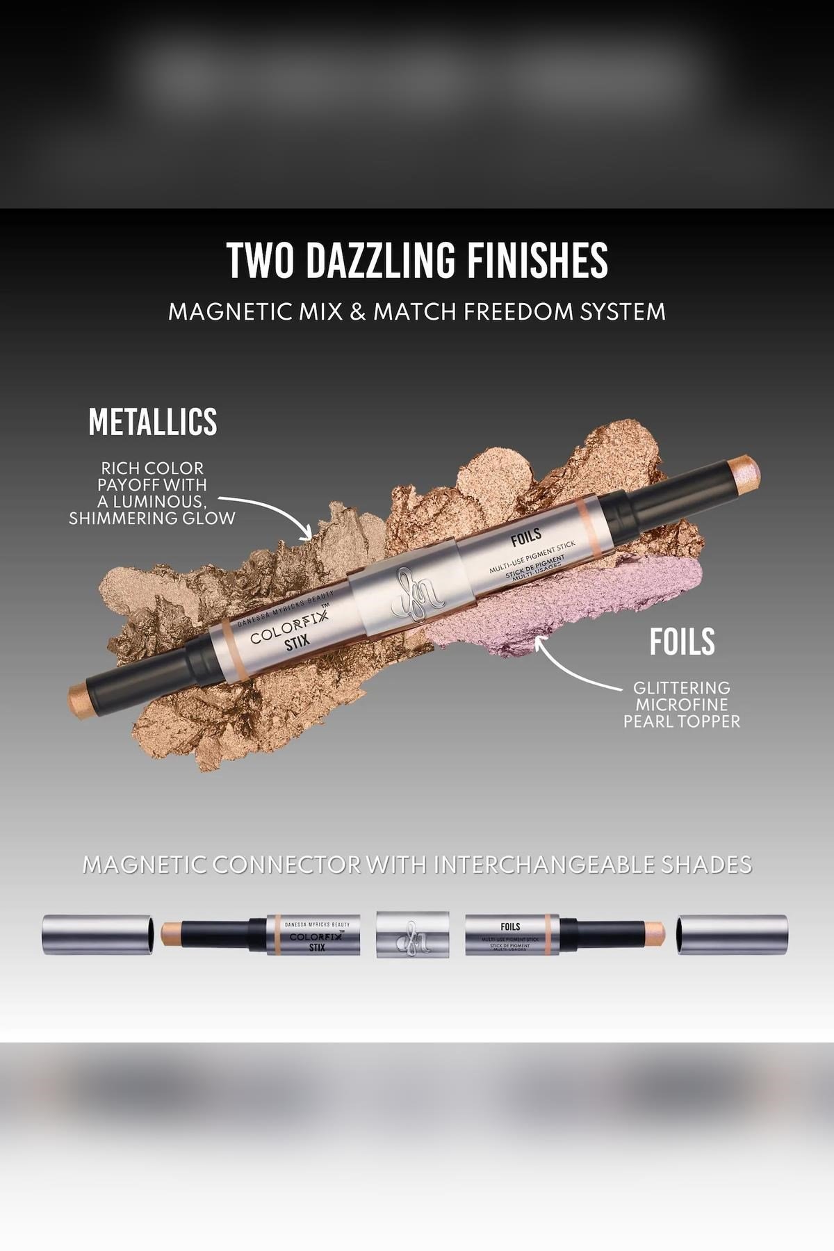 Danessa Myricks Beauty Colorfix Stix Çok Amaçlı Işıltılı Pigment Stick Duo 1 3GR