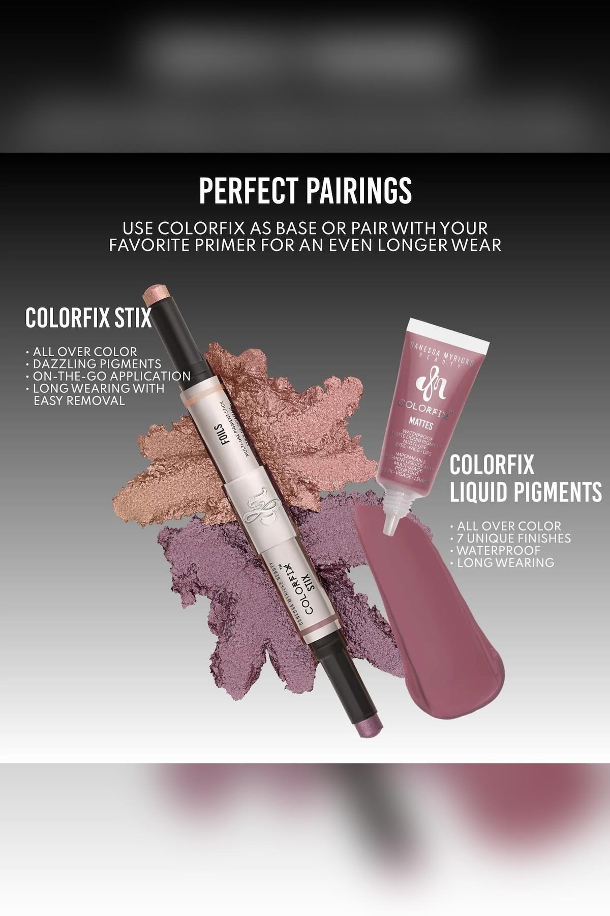 Danessa Myricks Beauty Colorfix Stix Çok Amaçlı Işıltılı Pigment Stick Duo 6 3GR